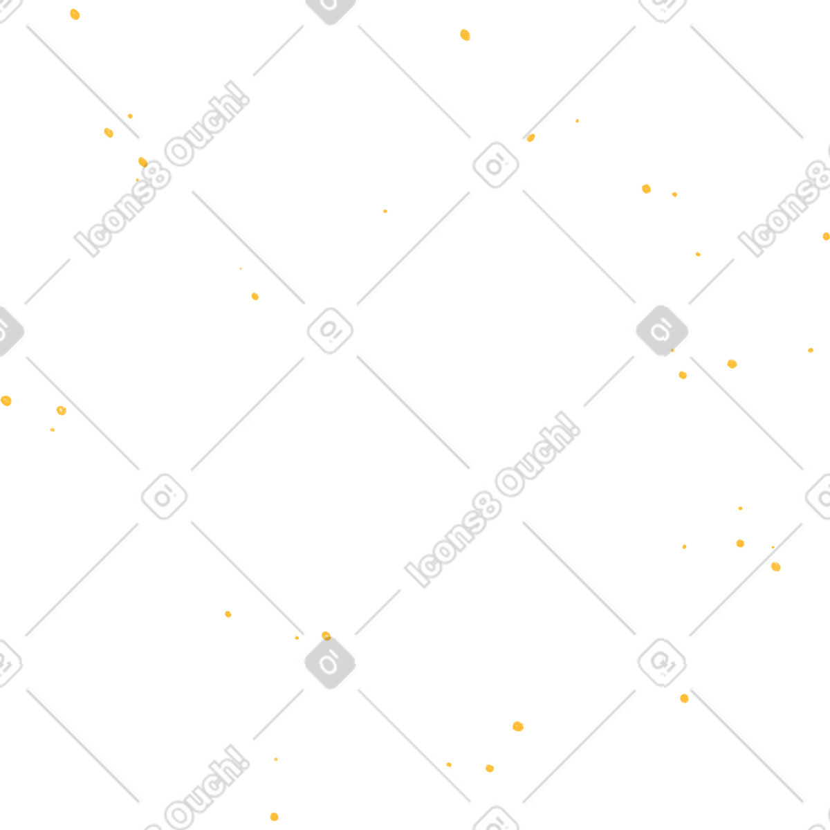 Piccoli punti gialli illustrazione in stile Gleam scarica in PNG, SVG