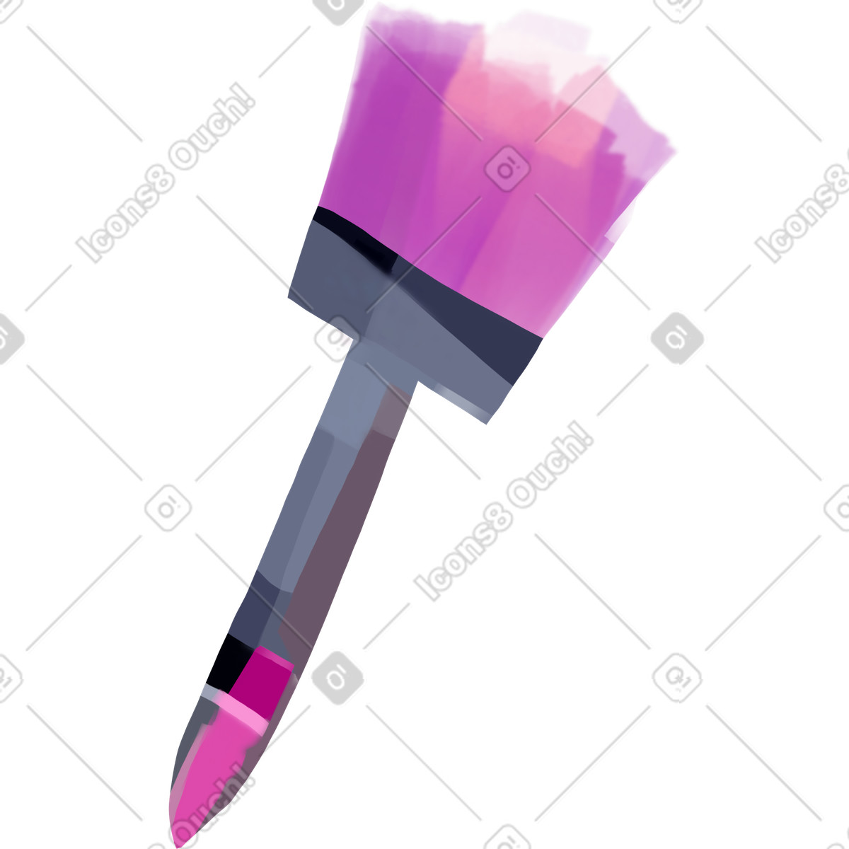 Illustration Paiting brush dans le style Atomic à télécharger aux formats PNG, SVG