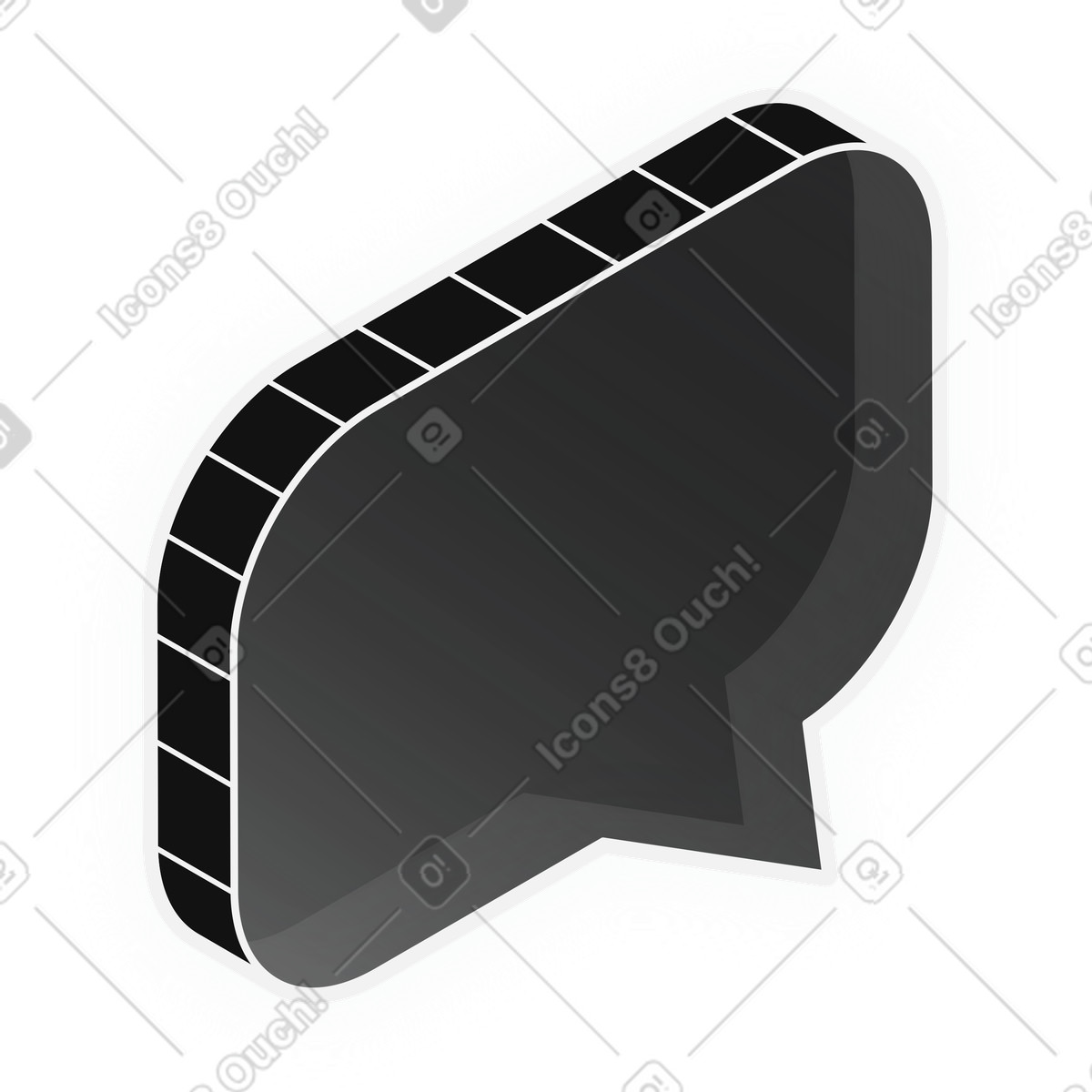 Ilustración Gradiente de burbuja chat en estilo Inverse a descargar en PNG y SVG
