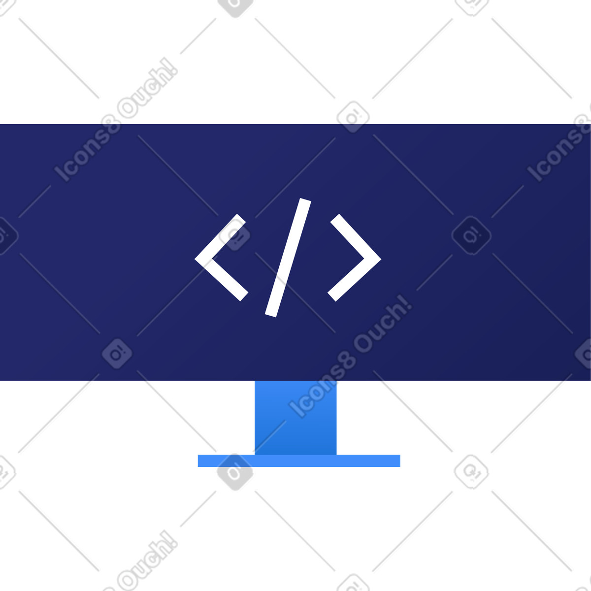 Clip スタイルの コンピューター のイラストをPNG、SVG形式でダウンロード