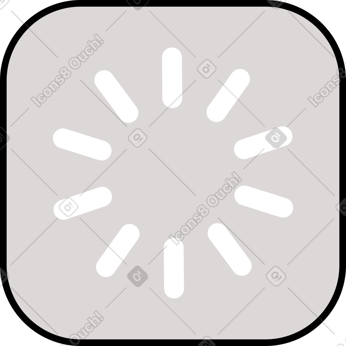 Ilustração de Ícone carregamento quadrado em no estilo Shade para baixar em PNG, SVG