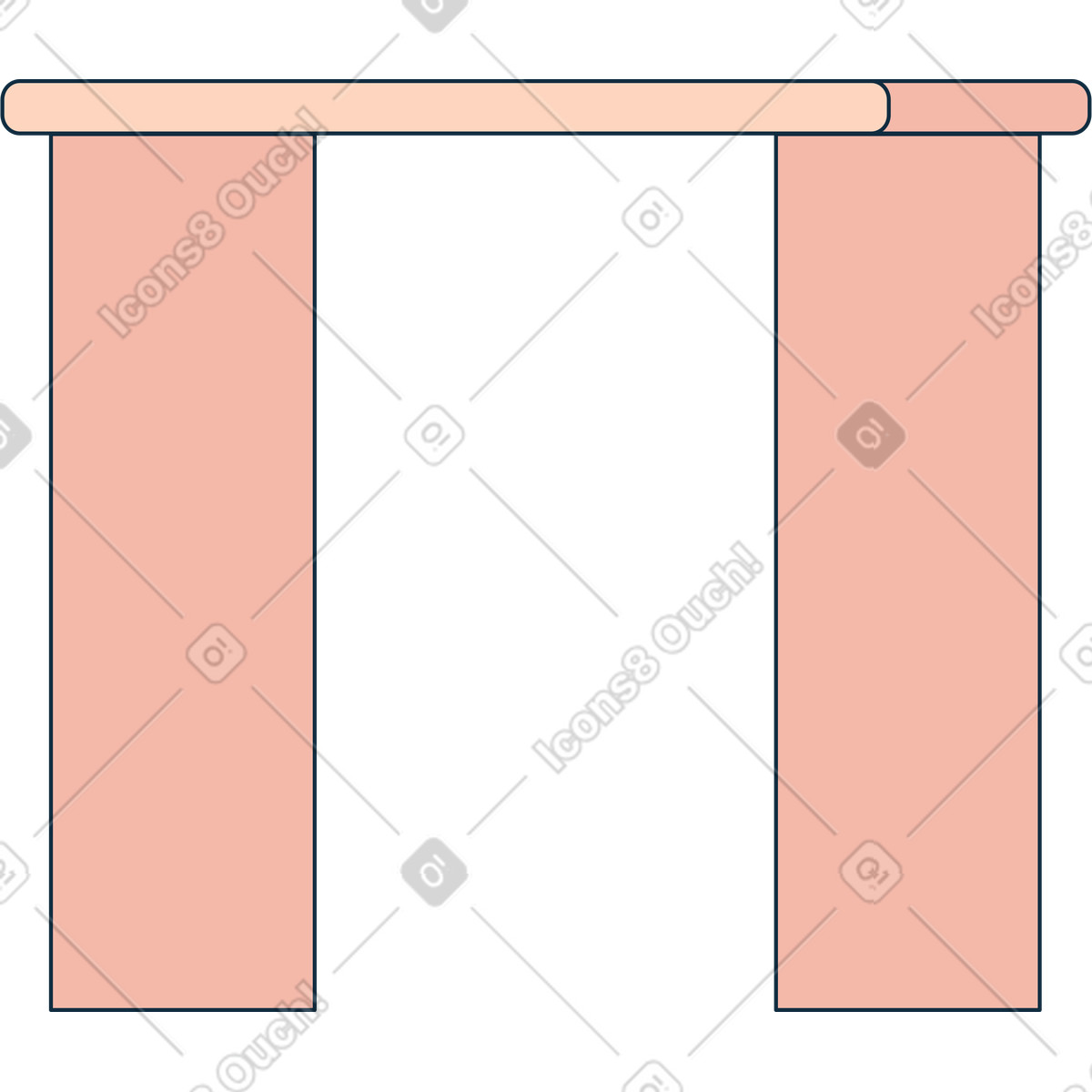 Illustration Table dans le style Bubble gum à télécharger aux formats PNG, SVG