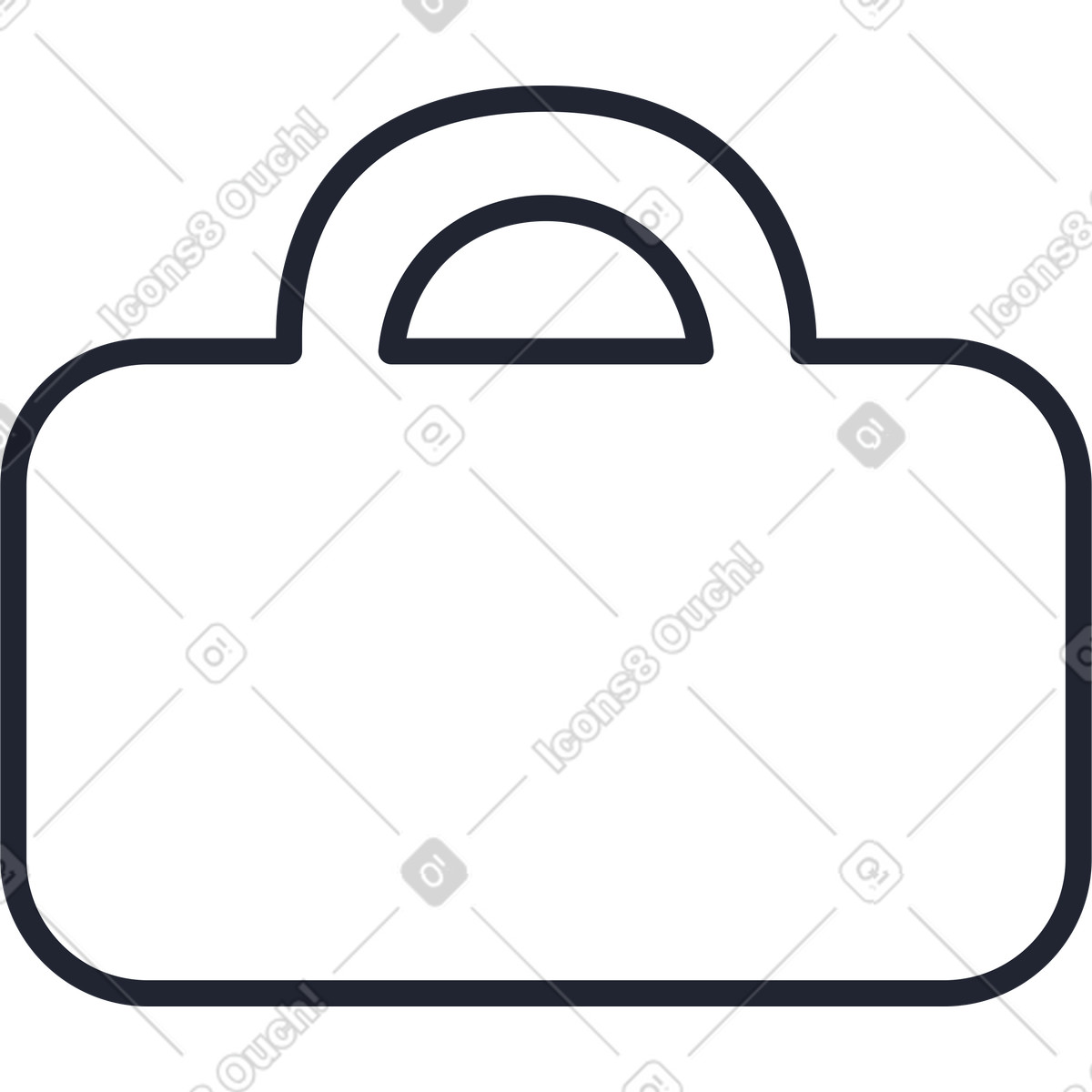 Brief case illustration in Pablita style download in PNG, SVG