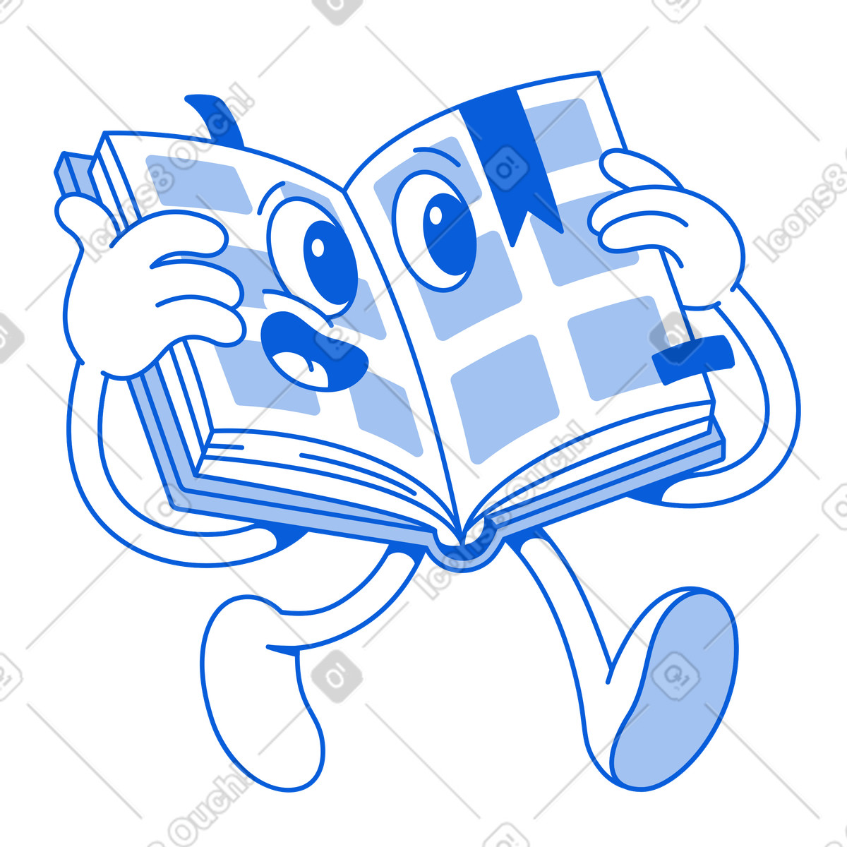 Open book goes to knowledge illustration educational clipart PNG download