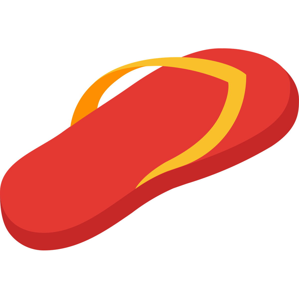 Illustration Left flip-flop dans le style Fogg à télécharger aux formats PNG, SVG