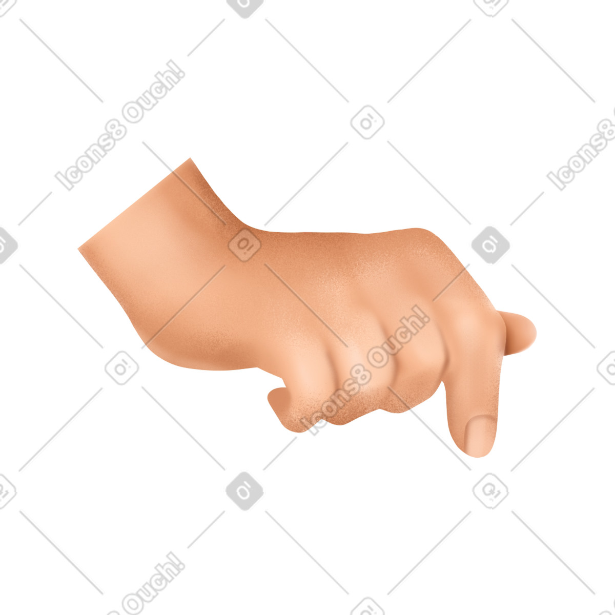 Jumble スタイルの Hand のイラストをPNG、SVG形式でダウンロード