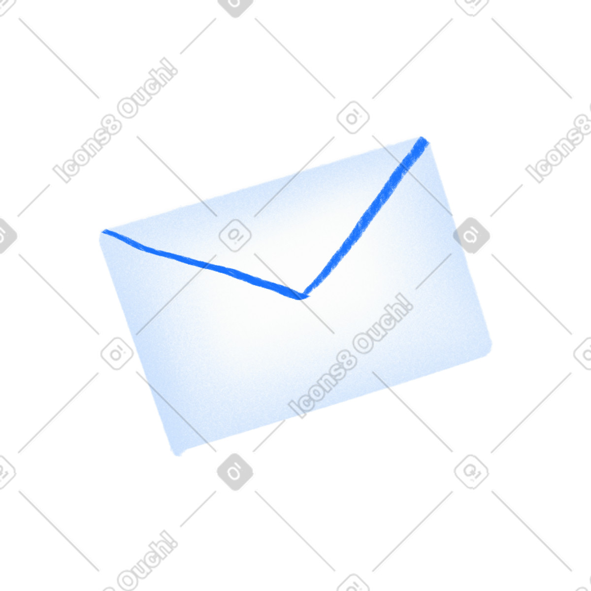 Bonny スタイルの Small closed envelope のイラストをPNG、SVG形式でダウンロード