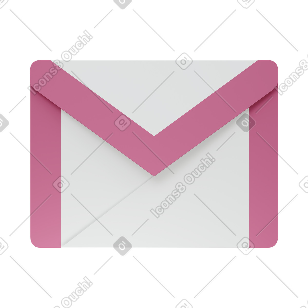 3D Sugary スタイルの Gmail logo のイラストをPNG、SVG形式でダウンロード