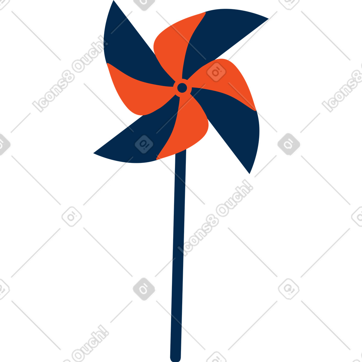 Ilustração de Cata-vento papel em no estilo Flame para baixar em PNG, SVG