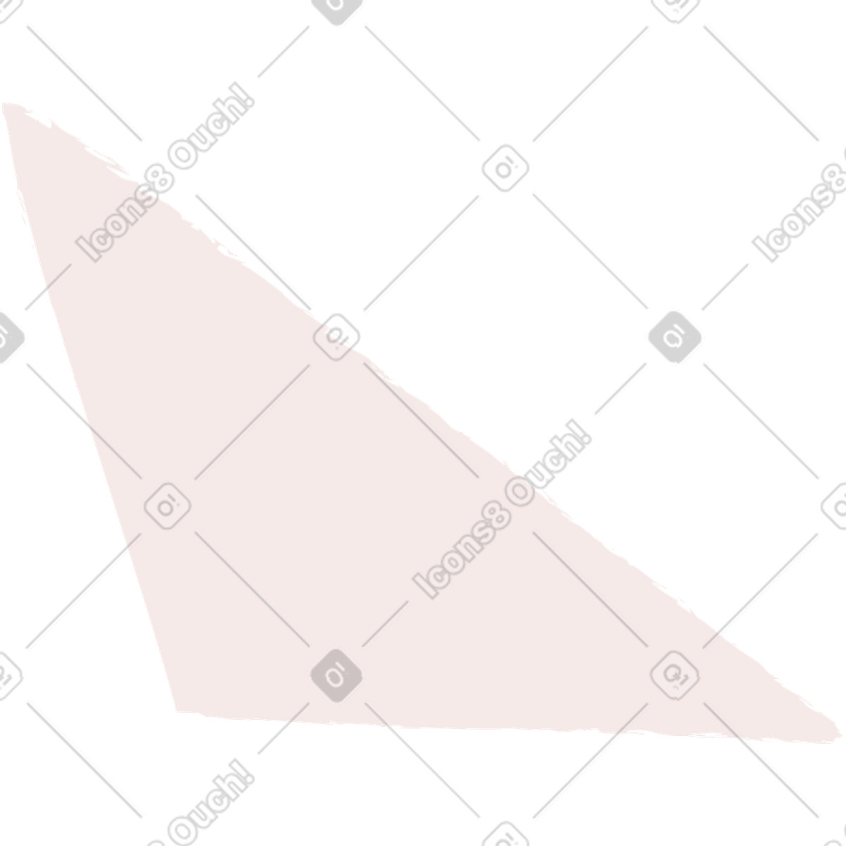Light pink scalene triangle illustrazione in stile Ginger Cat scarica in PNG, SVG
