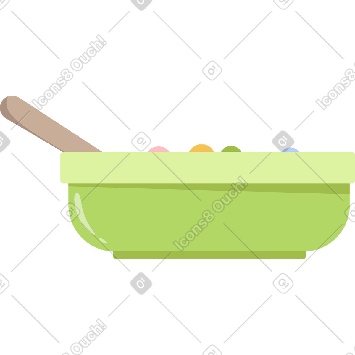 Ilustración Plate of cereal en estilo Lagom a descargar en PNG y SVG