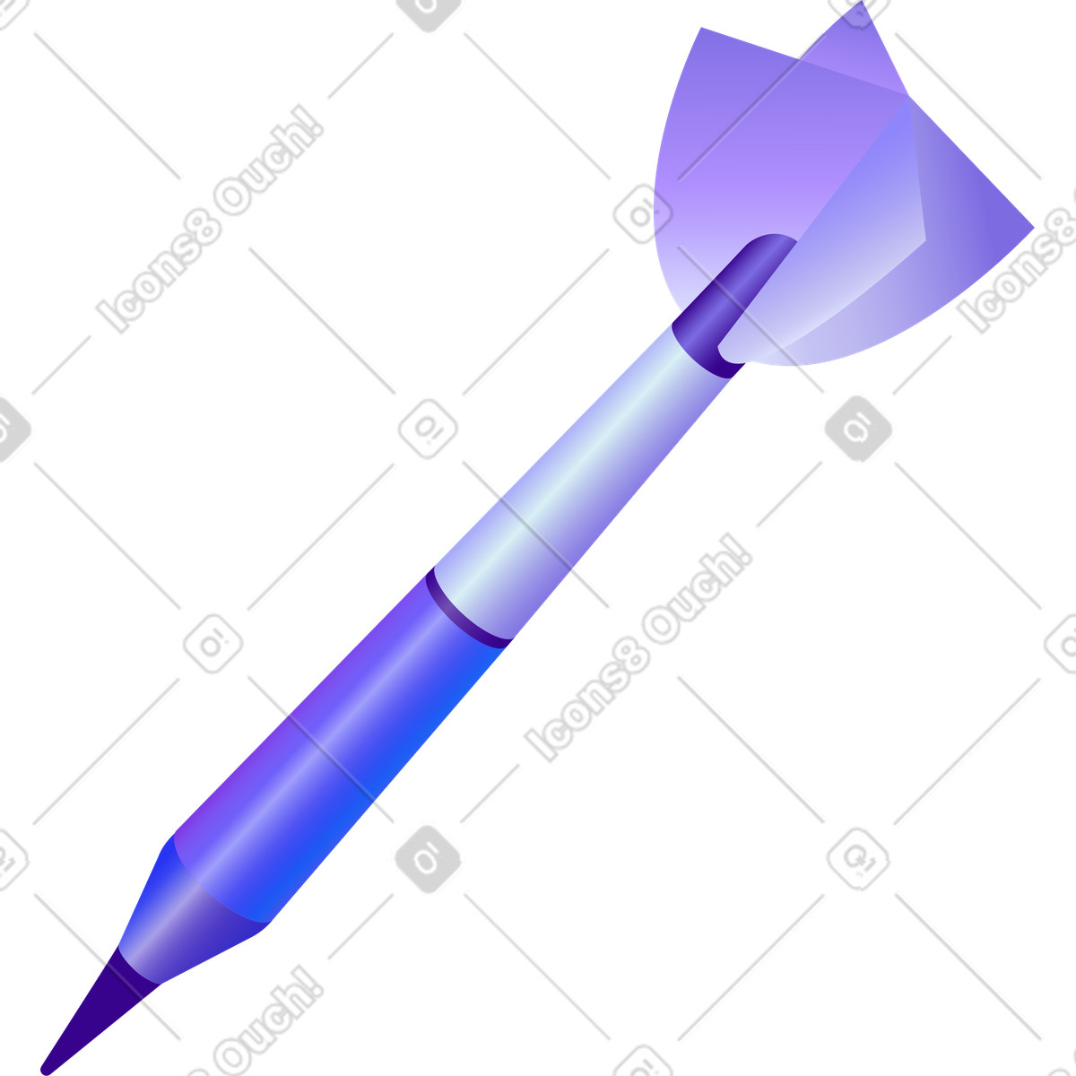 Dart illustration in Hi-tech style download in PNG, SVG