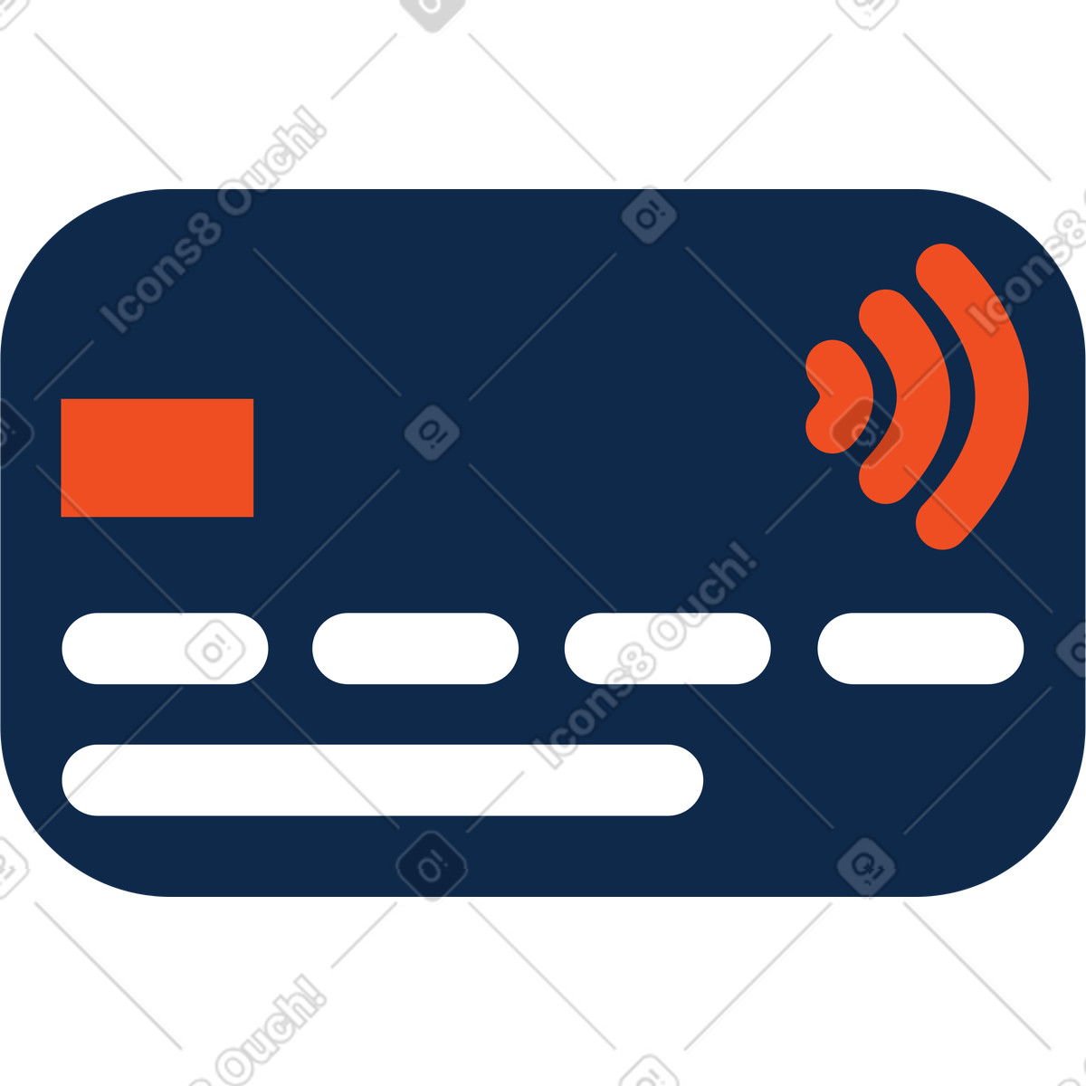 Kreditkarte-Illustration im Flame-Stil als Download in PNG, SVG