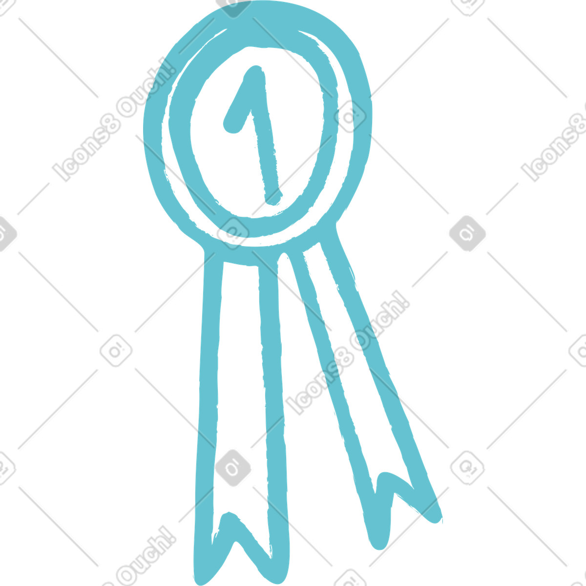 Ilustración Medalla en estilo Lime a descargar en PNG y SVG
