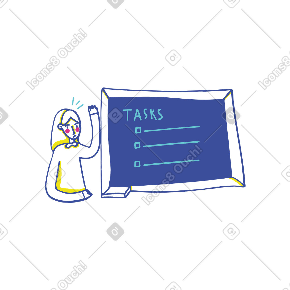 List is empty illustration in PNG, SVG
