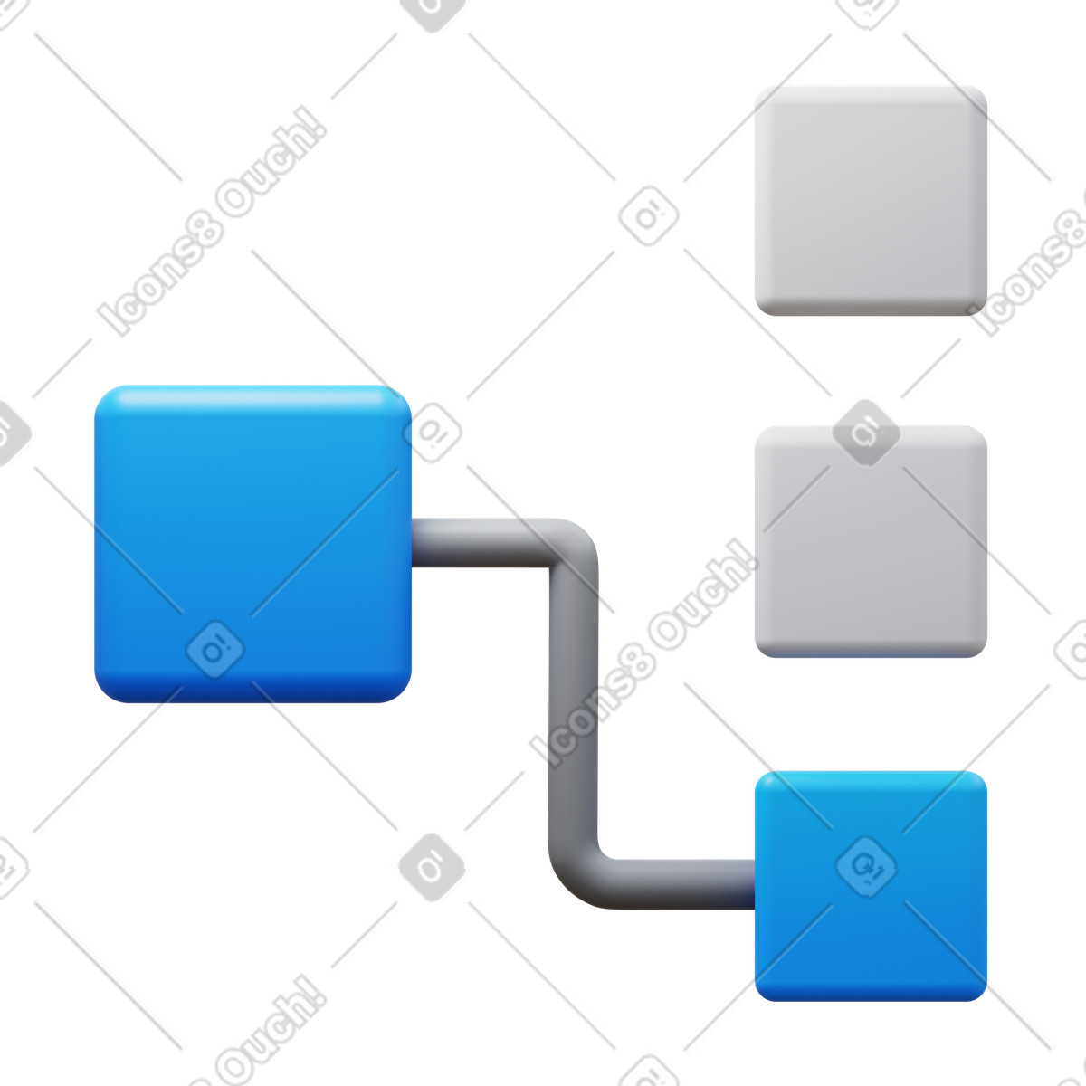3D Fluency スタイルの Unicast のイラストをPNG、SVG形式でダウンロード