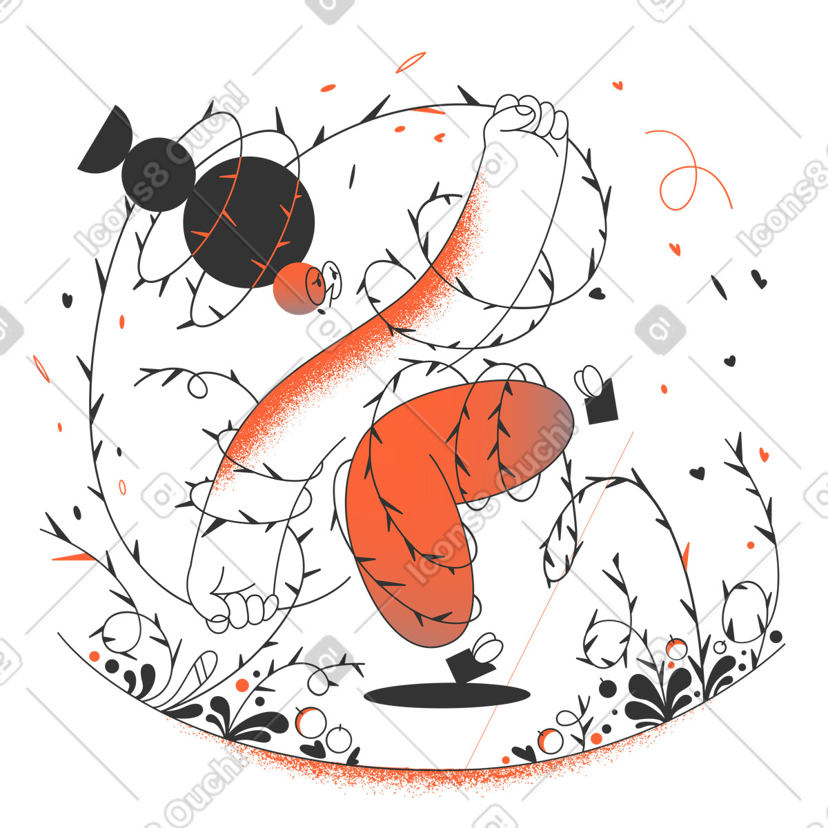 Bad gateway illustration in PNG, SVG