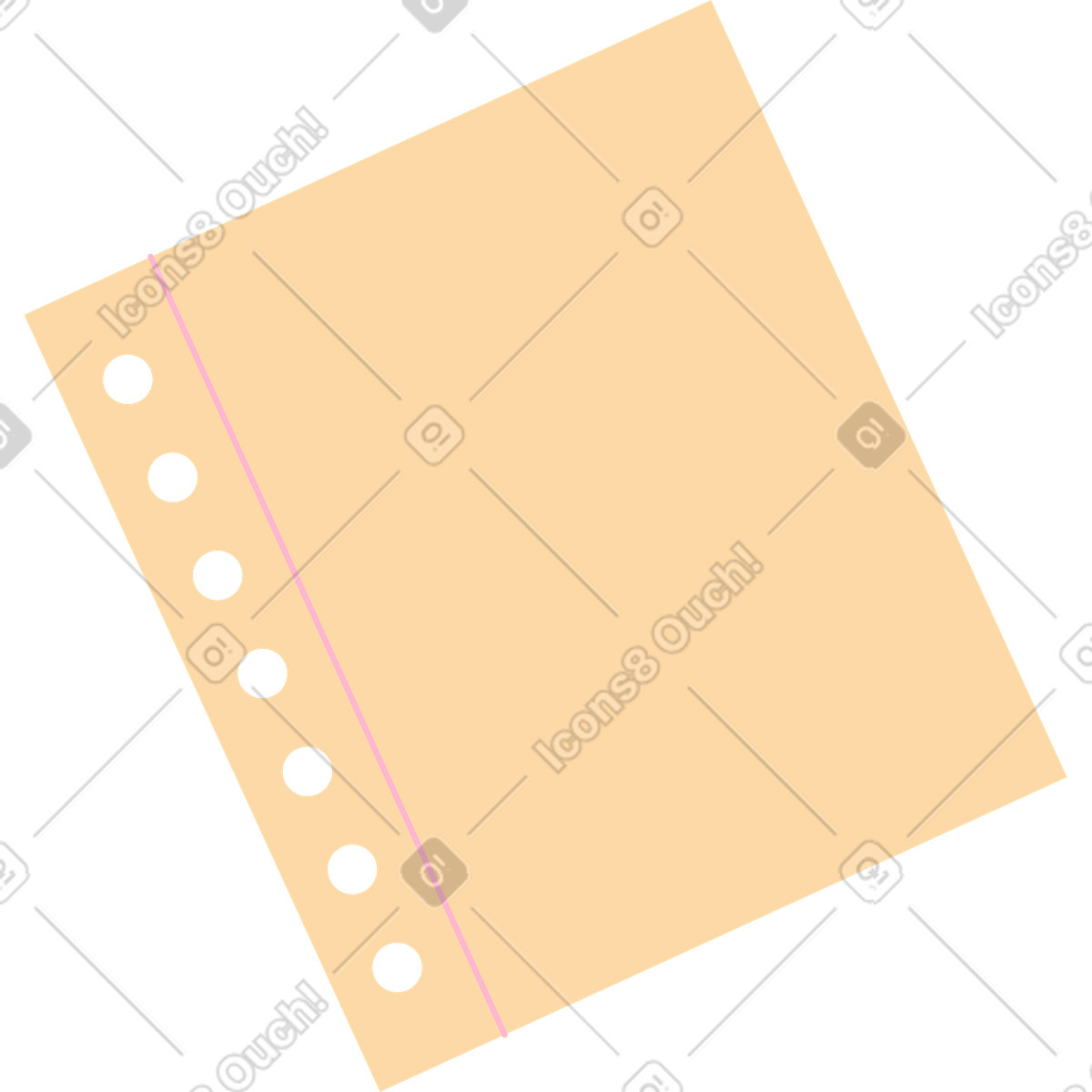 Иллюстрация Лист бумаги в стиле Woof — скачать в форматах PNG, SVG