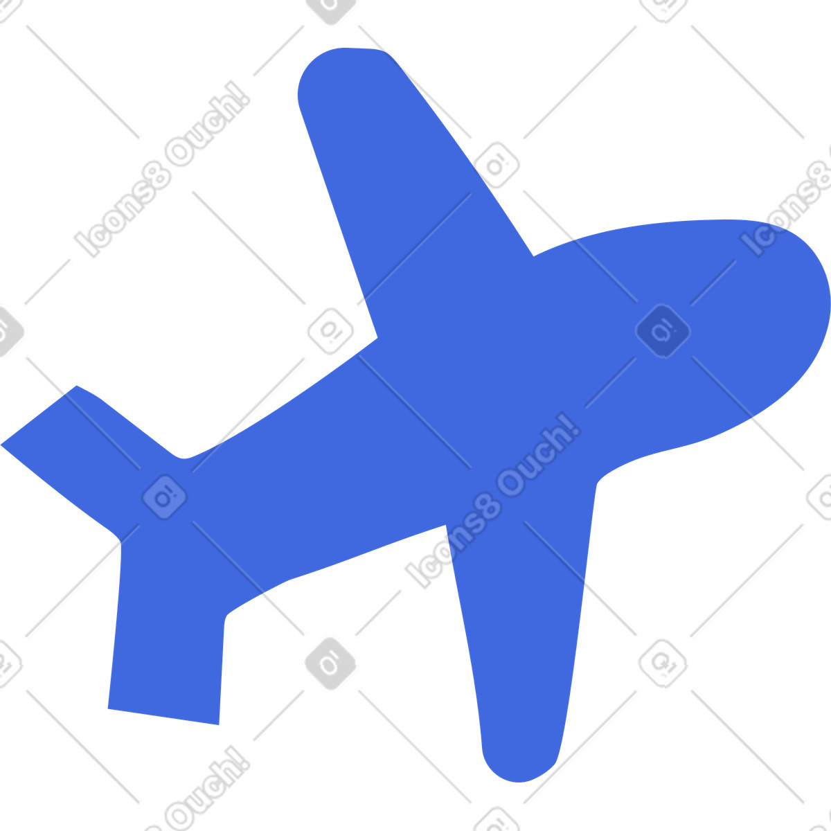 Ilustração de Airplane silhouette simple jet shape for travel and aviation icons em no estilo Ballpoint Pen para baixar em PNG, SVG