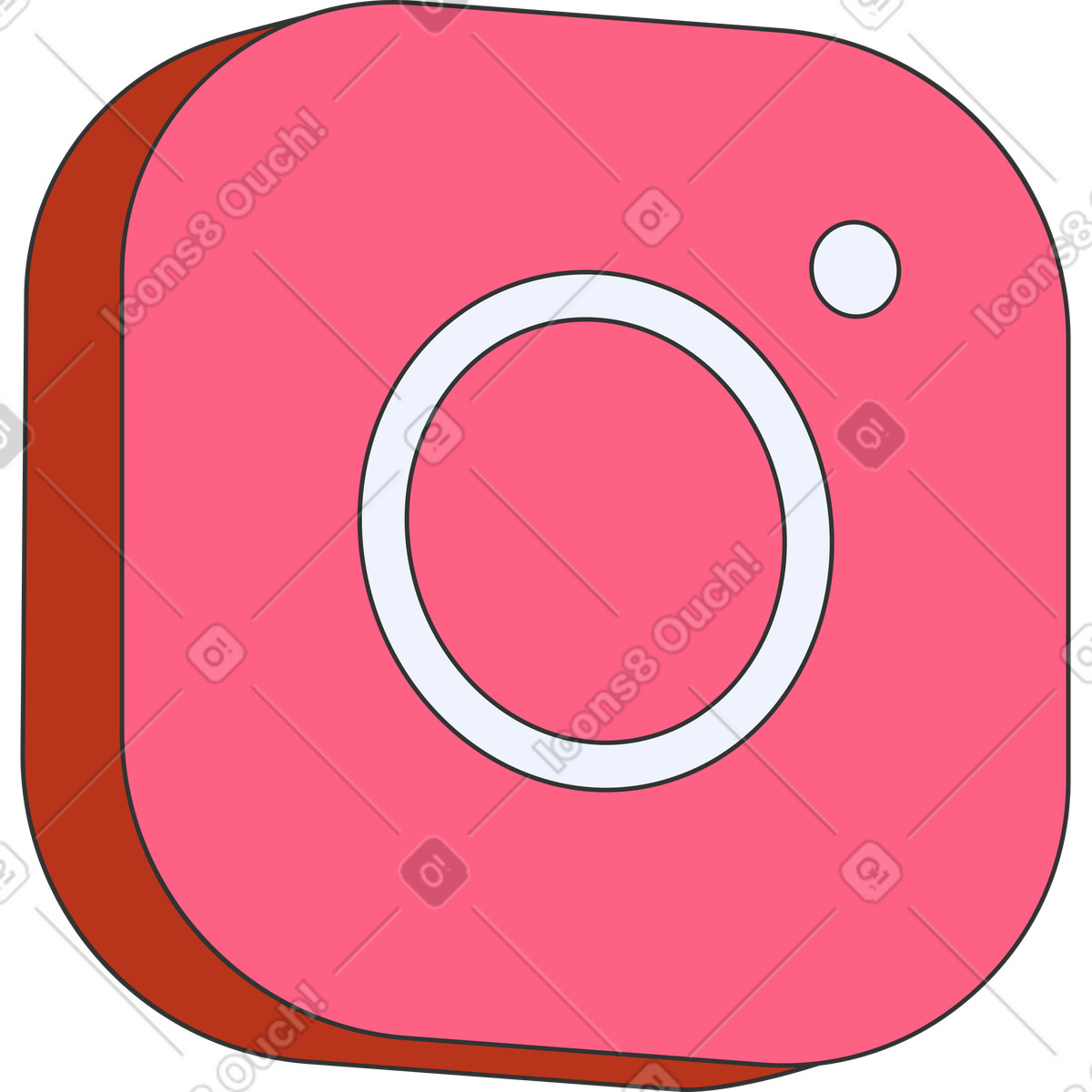 Kit スタイルの Instagramのアイコン のイラストをPNG、SVG形式でダウンロード