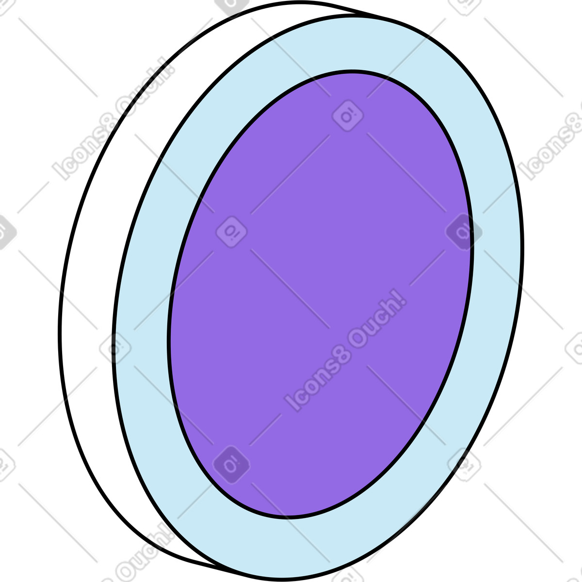 Moneta illustrazione in stile Project scarica in PNG, SVG