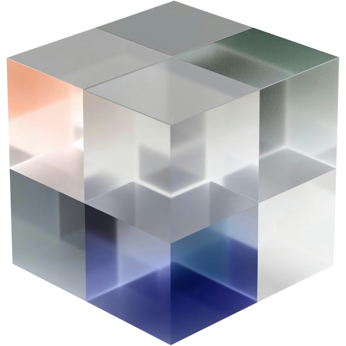 Blocks composition illustration in 3D style download in PNG, SVG