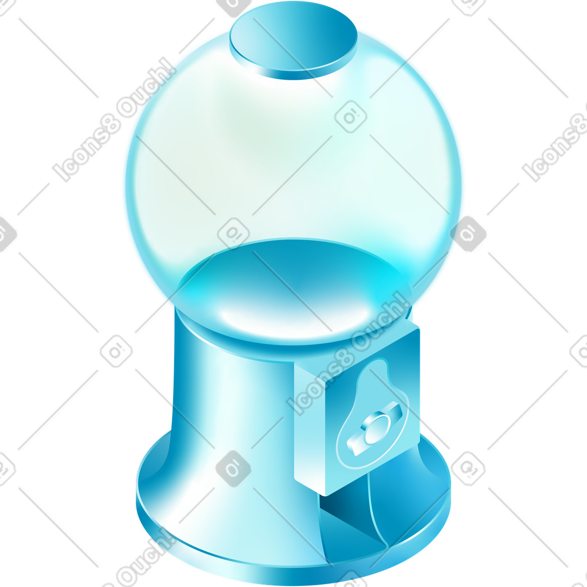 Isometric machine illustration in PNG, SVG