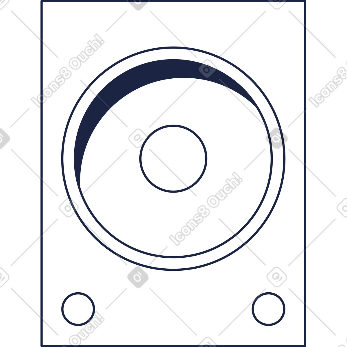 Ilustração de Alto-falante coluna em no estilo Urban Line para baixar em PNG, SVG