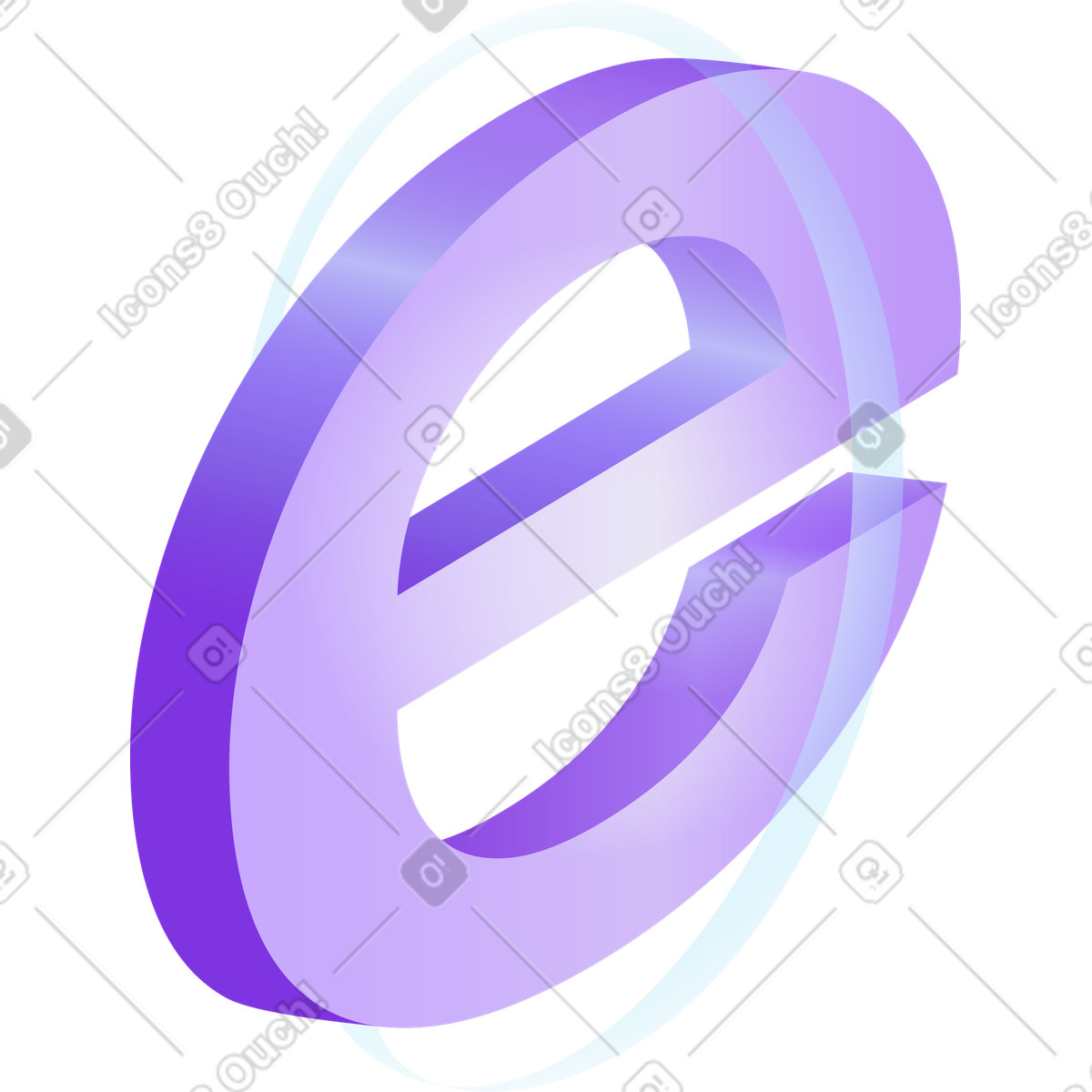 Hi-tech スタイルの 文字e のイラストをPNG、SVG形式でダウンロード