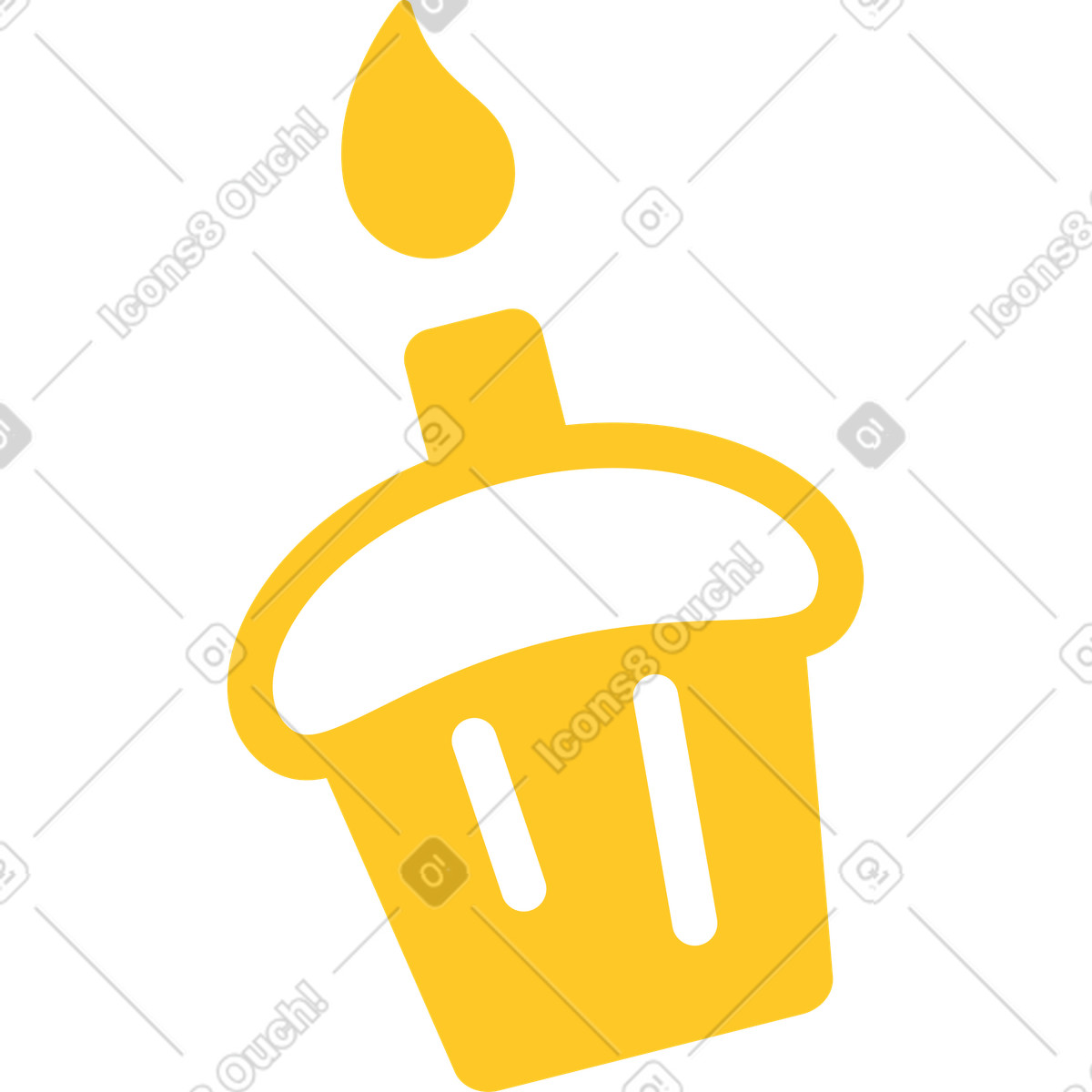 Cupcake-Illustration im Rocky-Stil als Download in PNG, SVG