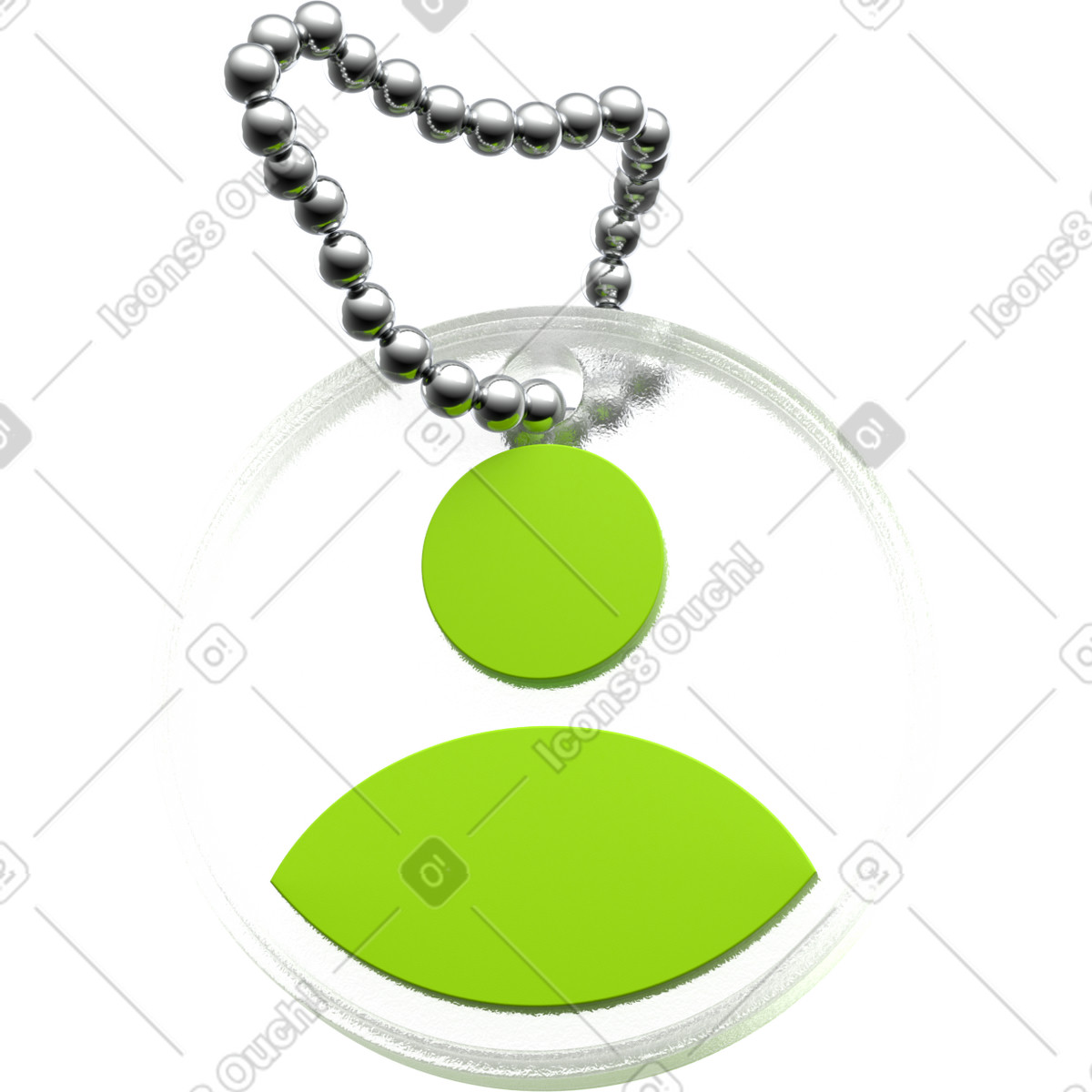 User icon illustration for digital identity and access control token clipart in PNG SVG GIF