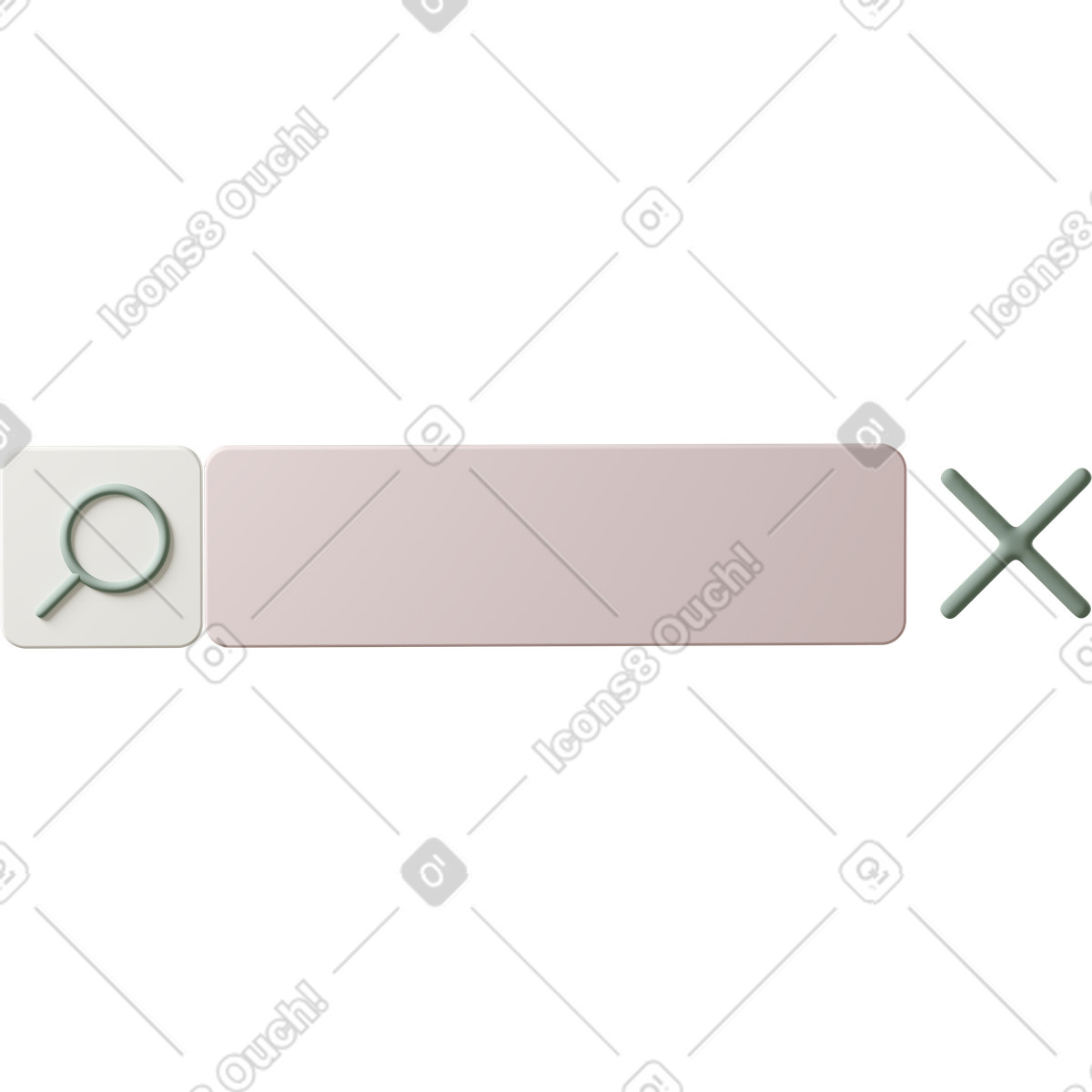 Ilustração de Green search bar em no estilo 3D Casual life para baixar em PNG, SVG