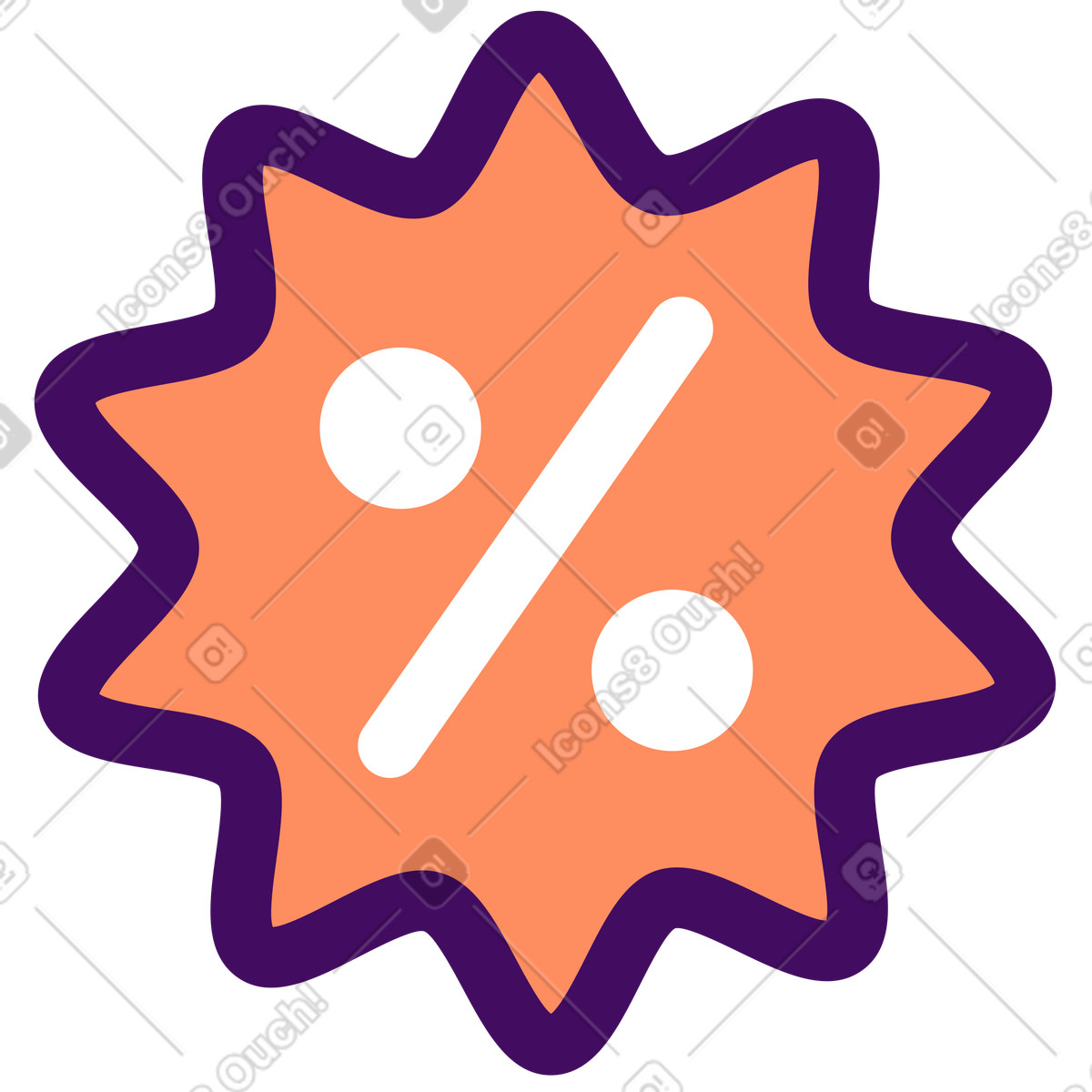 Illustration Icône de pourcentage dans le style Simplistic à télécharger aux formats PNG, SVG