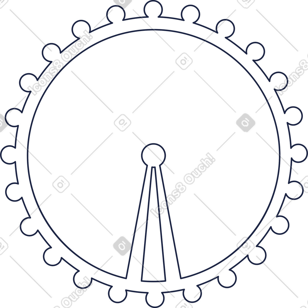 Ilustración Edificio londres 4 line en estilo Urban a descargar en PNG y SVG