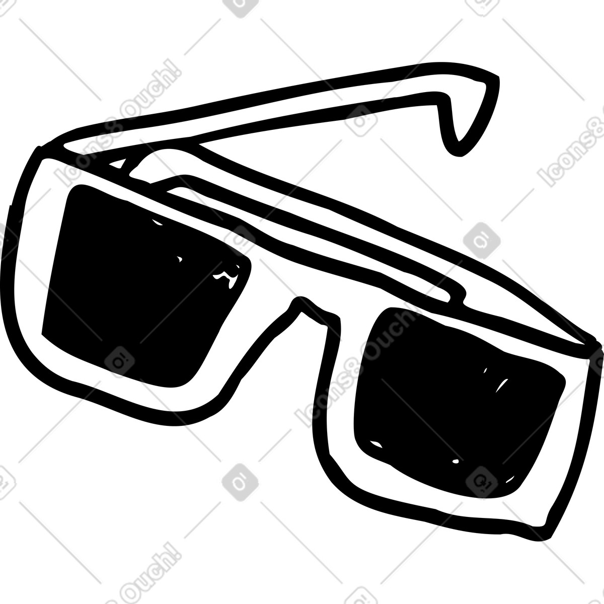 Illustration Verres teintés dans le style Marks à télécharger aux formats PNG, SVG