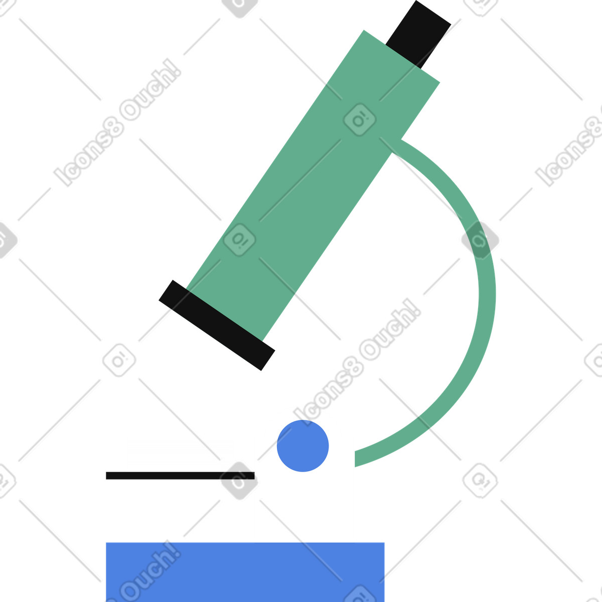 Ilustraci&oacute;n Microscope en estilo Network a descargar en PNG y SVG
