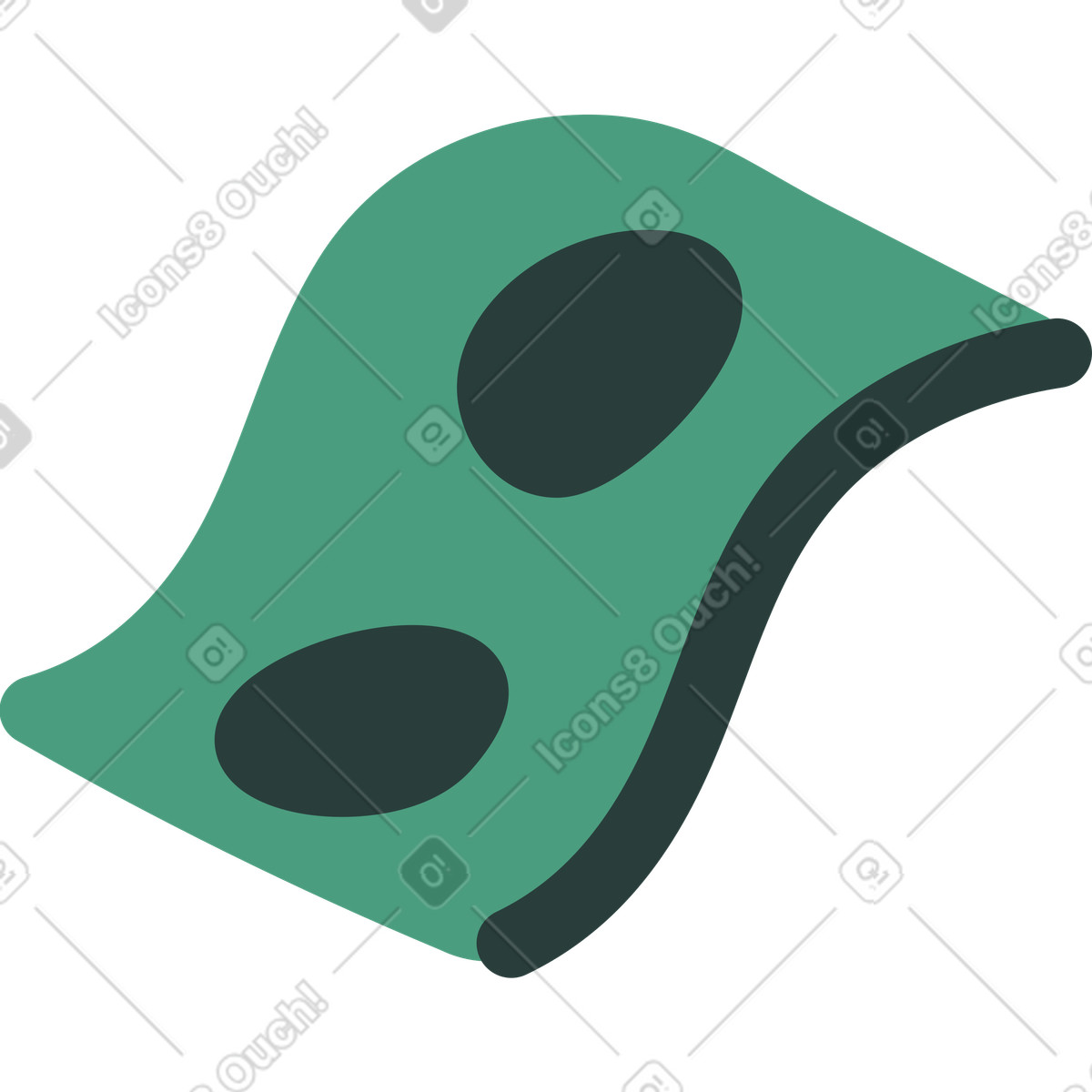 Dollaro illustrazione in stile Macaroni scarica in PNG, SVG