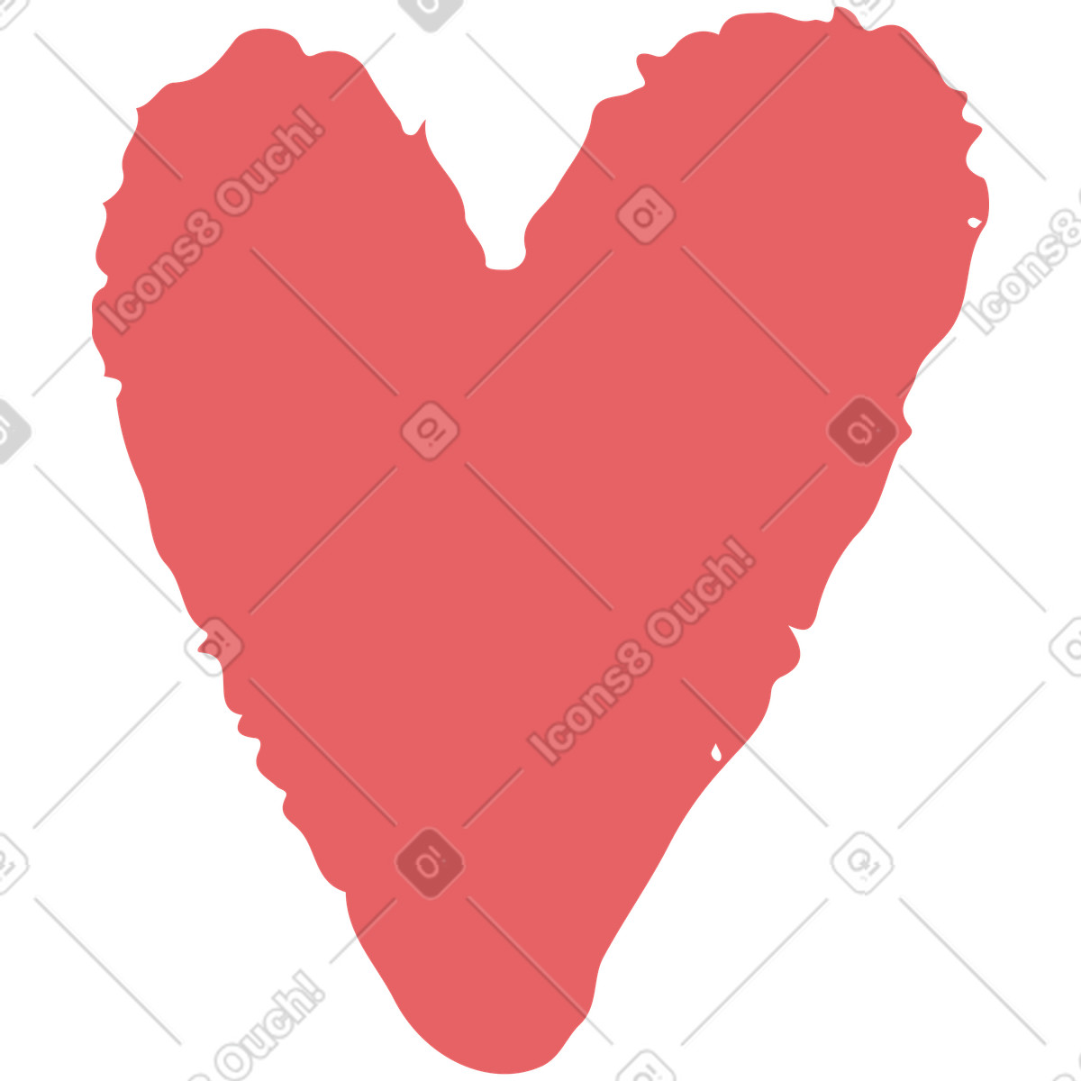 Ilustración Corazón en estilo Flamenco a descargar en PNG y SVG