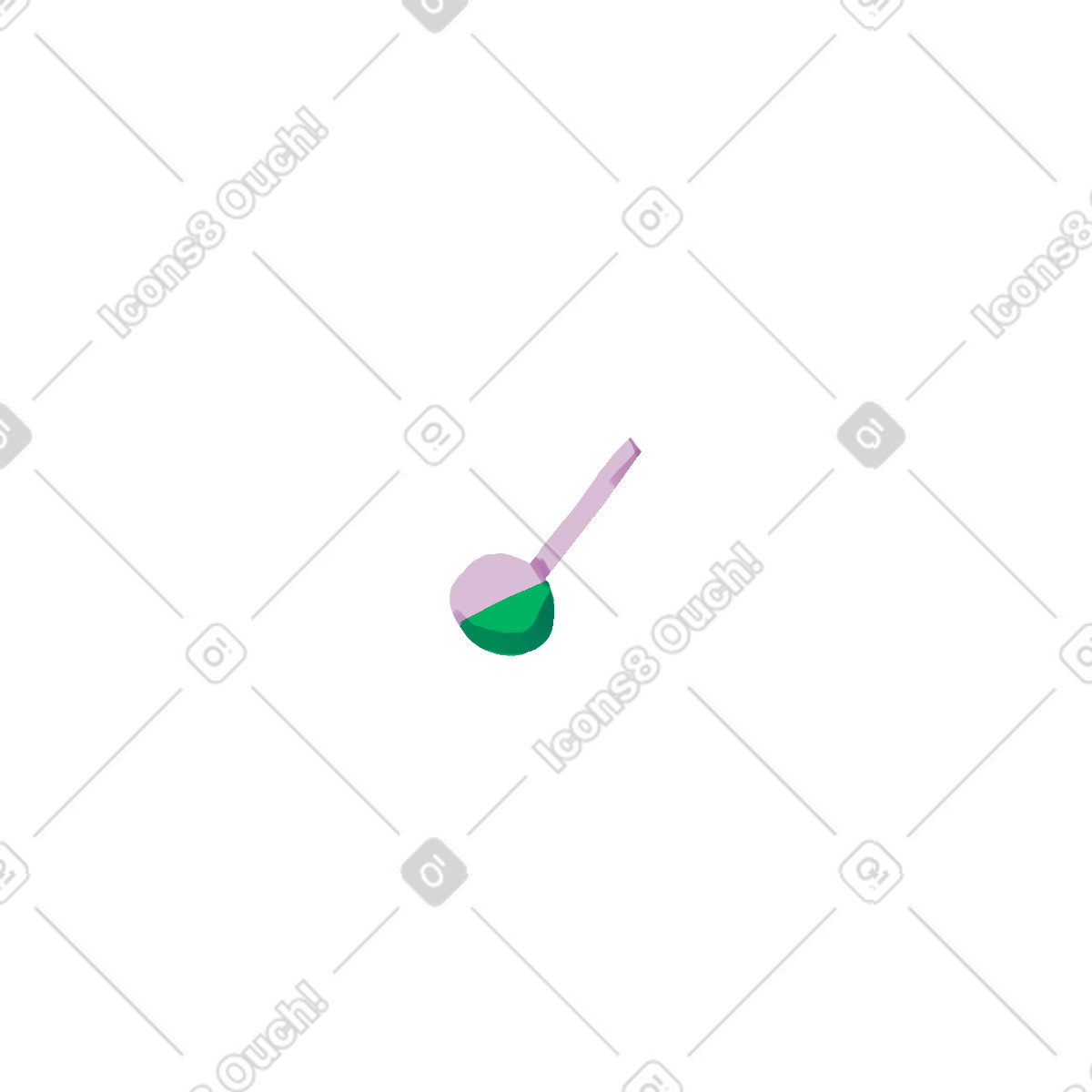 Ilustración Matraz en estilo Atomic a descargar en PNG y SVG
