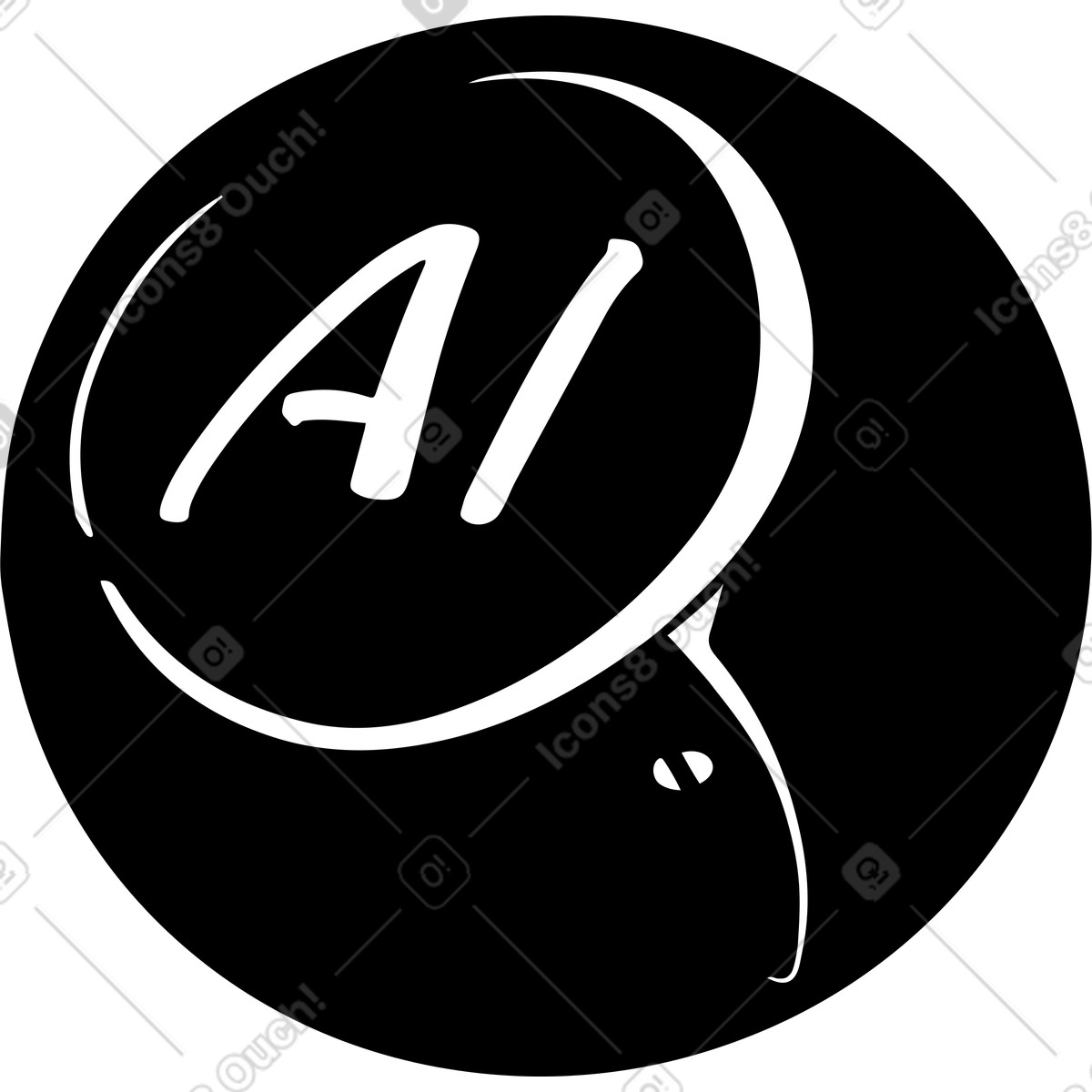 AI sphere device illustrazione in stile Line scarica in PNG, SVG