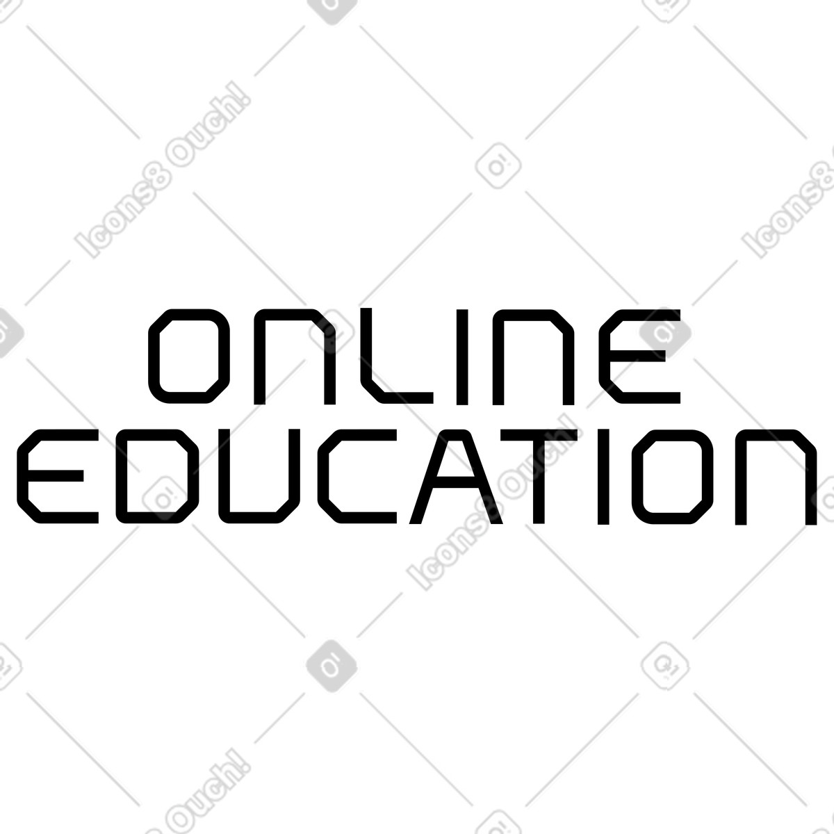 Online education illustration in Space style download in PNG, SVG