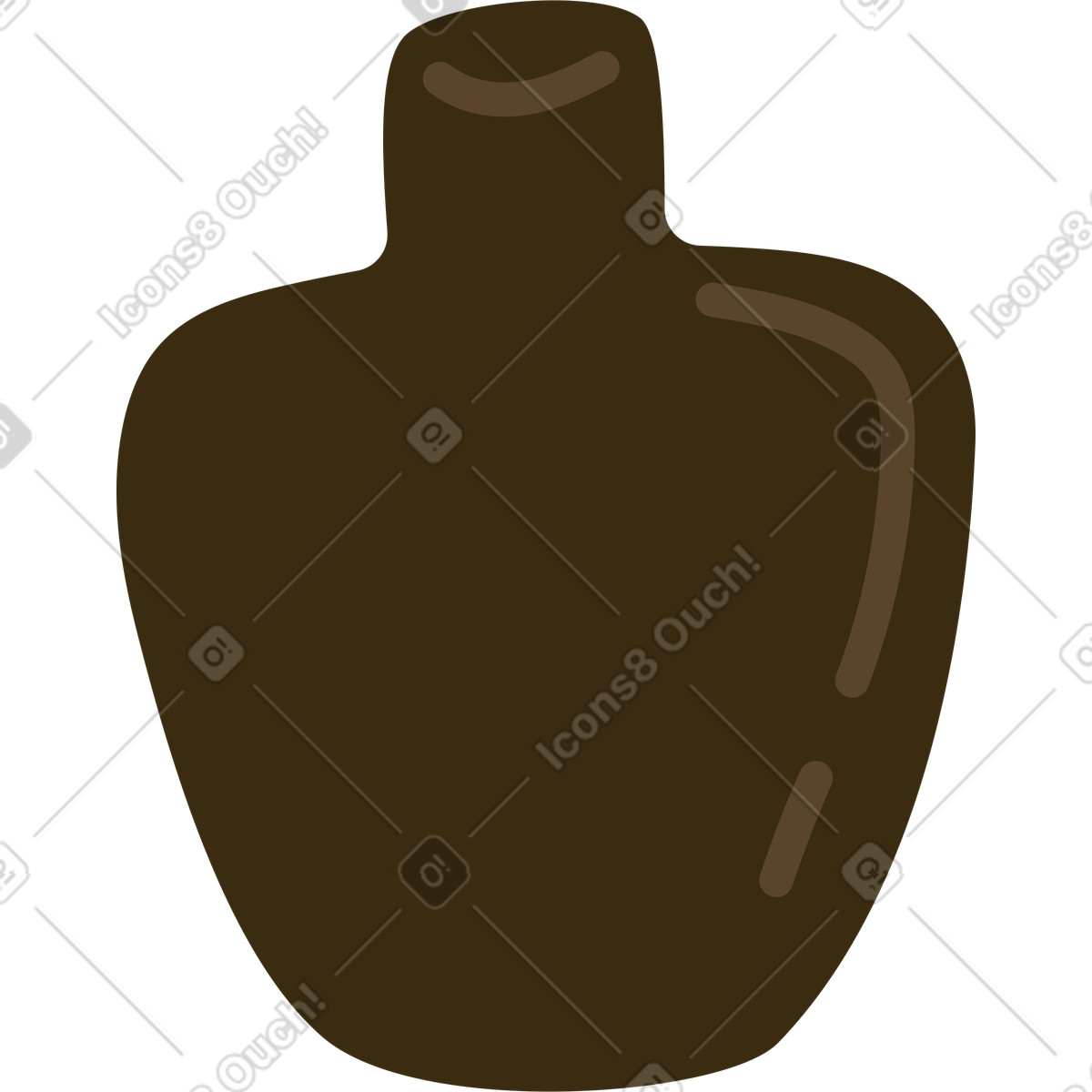 Ilustração de Vaso em no estilo Arabica para baixar em PNG, SVG