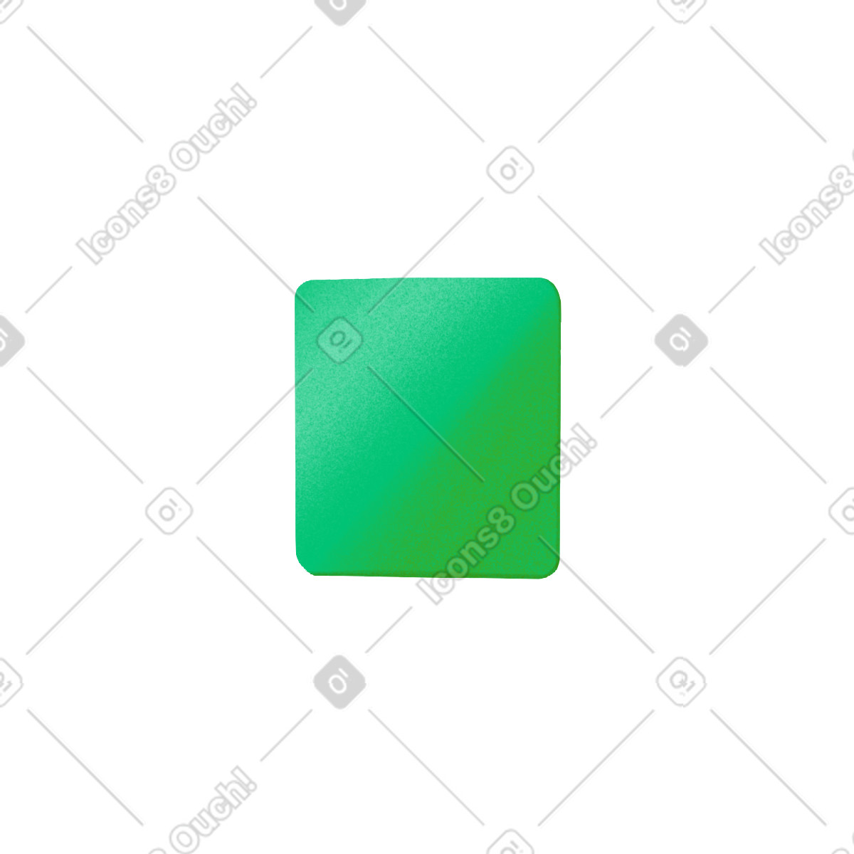Green square illustration in Smart style download in PNG, SVG