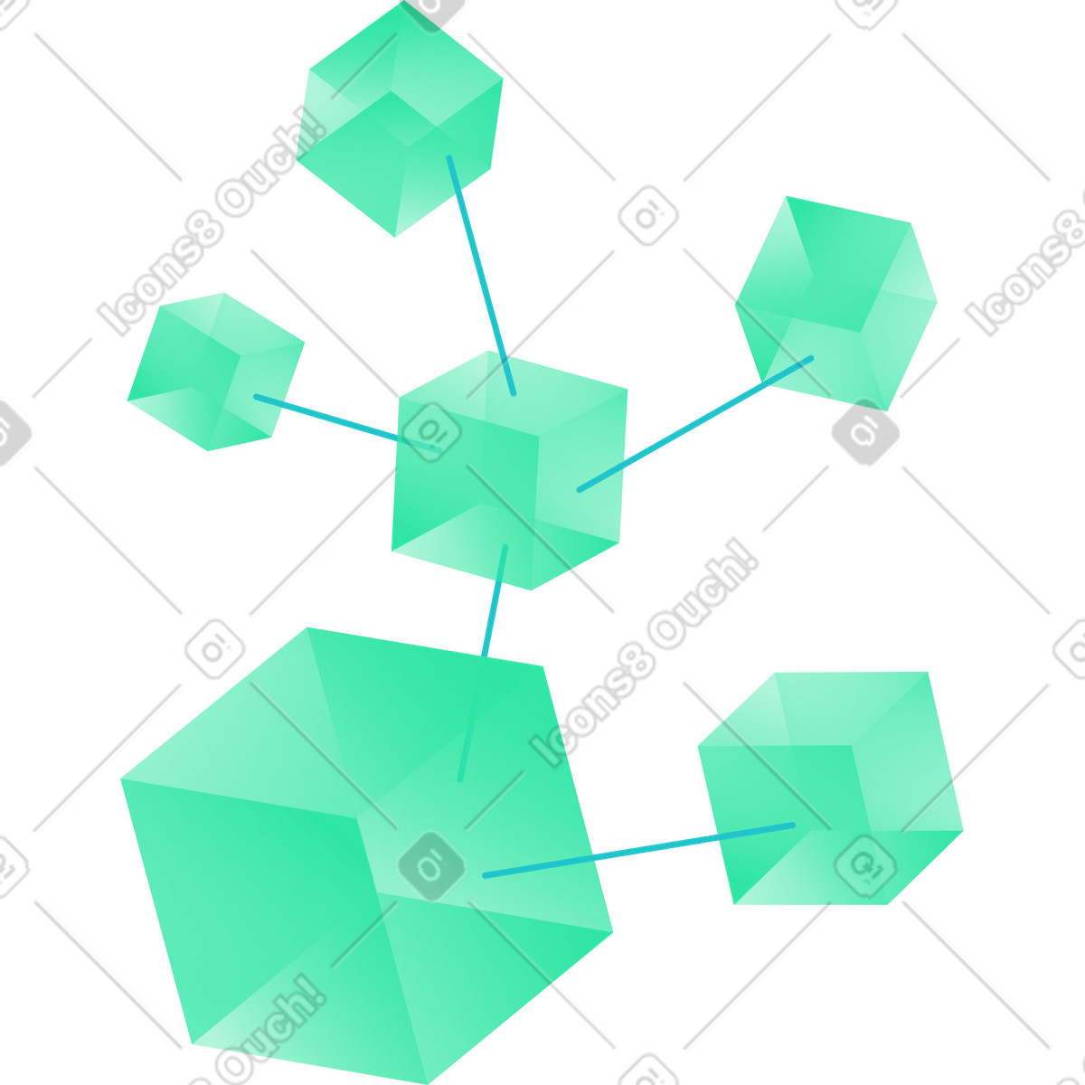 Network illustration in PNG, SVG, GIF formats