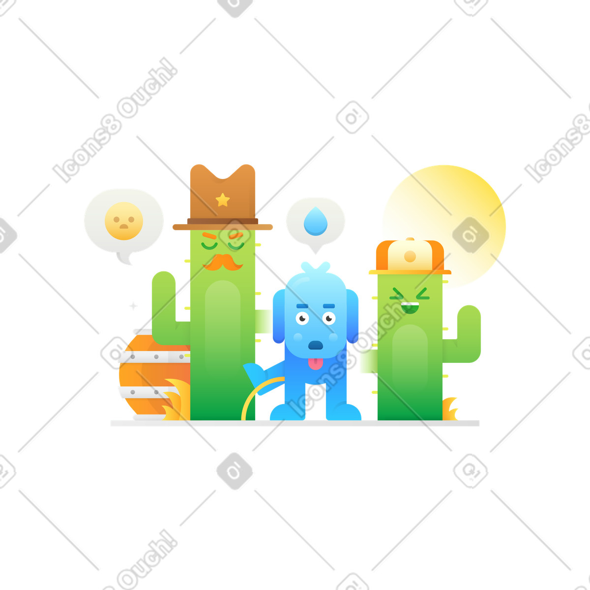 Ilustración Sin comentarios en estilo Hugo a descargar en PNG y SVG