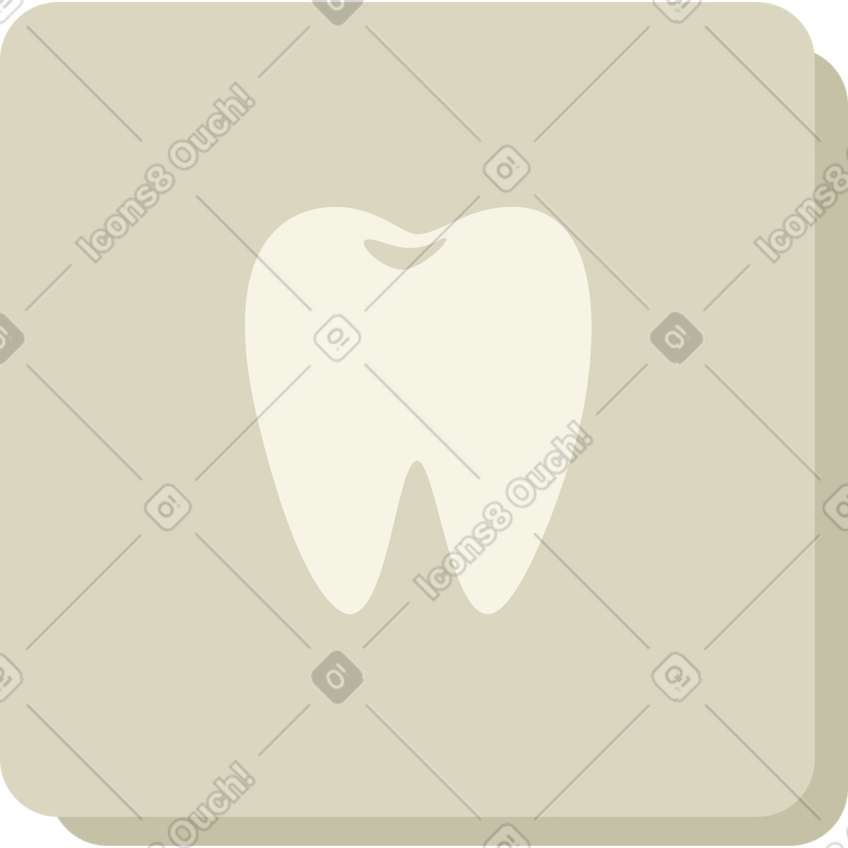 Ilustração de Odontologia em no estilo Social para baixar em PNG, SVG