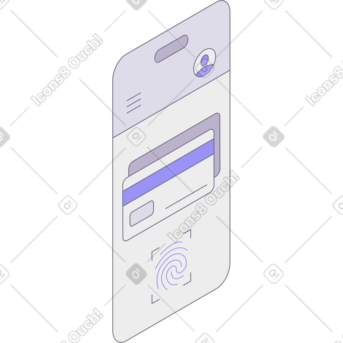 Ilustração de Acesso a operações bancárias via internet em no estilo Modul para baixar em PNG, SVG