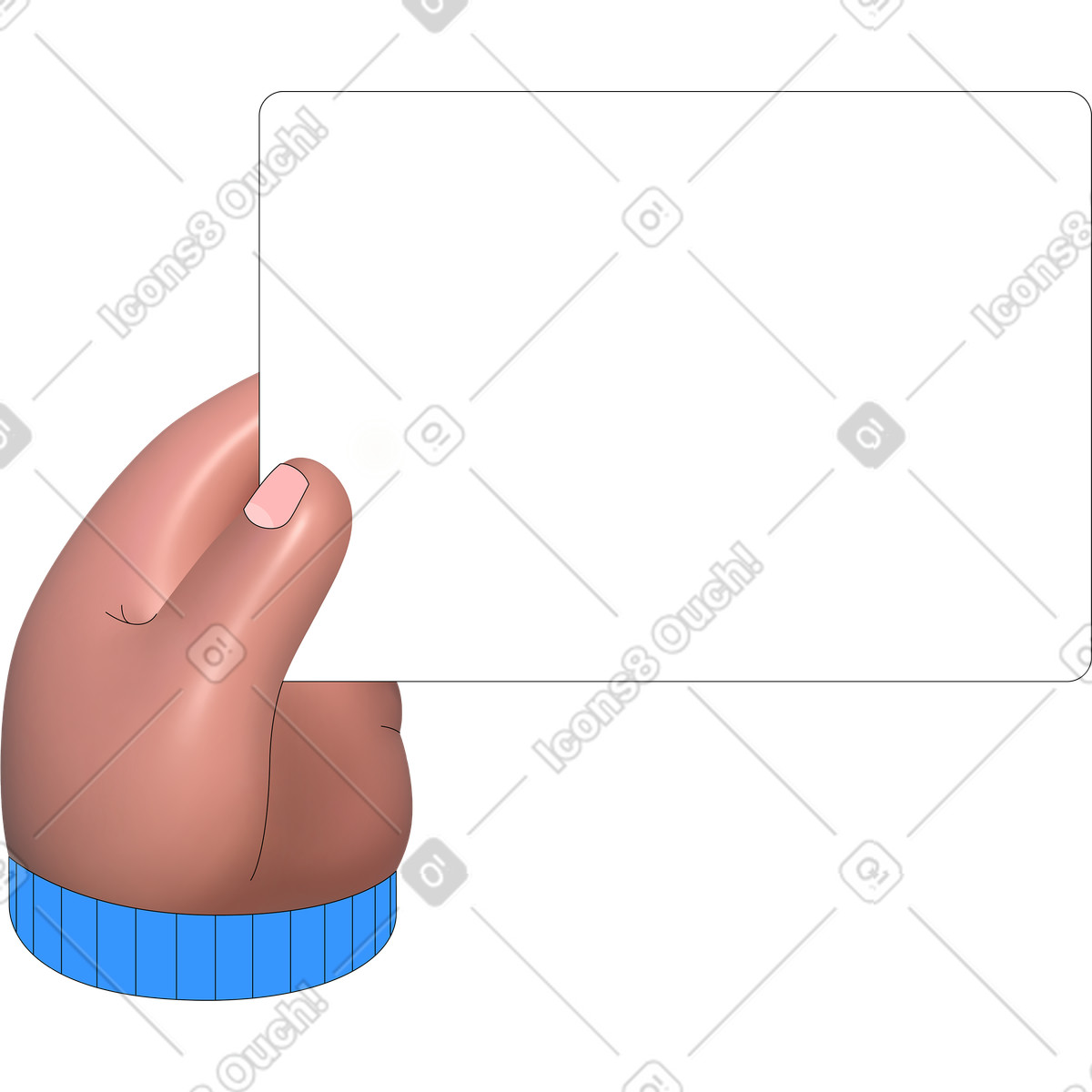 Pop スタイルの カードを持つ手 のイラストをPNG、SVG形式でダウンロード