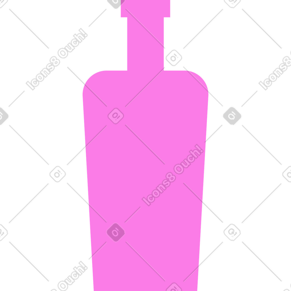 Ilustración Botella en estilo Mellow a descargar en PNG y SVG