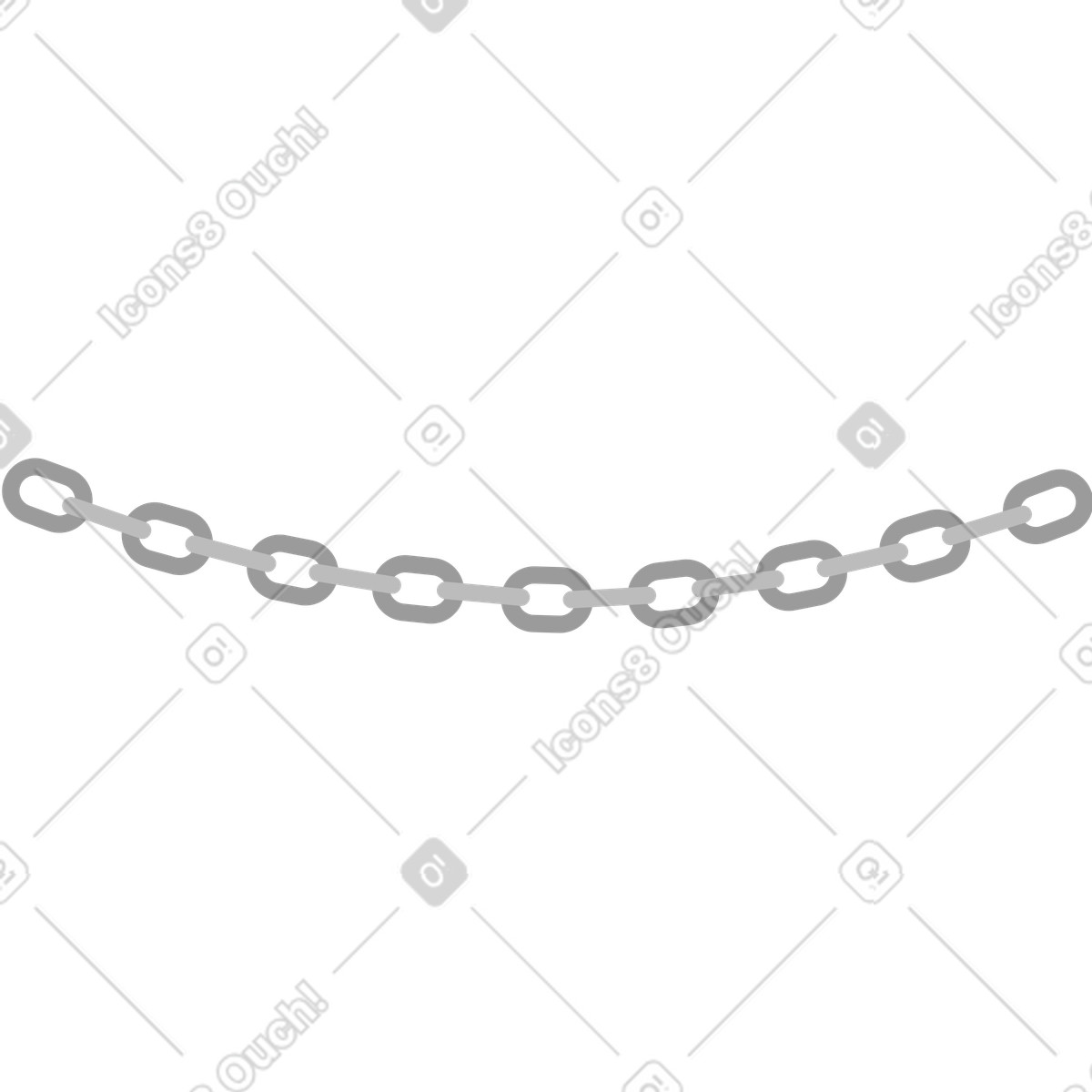 Kette-Illustration im Pale-Stil als Download in PNG, SVG